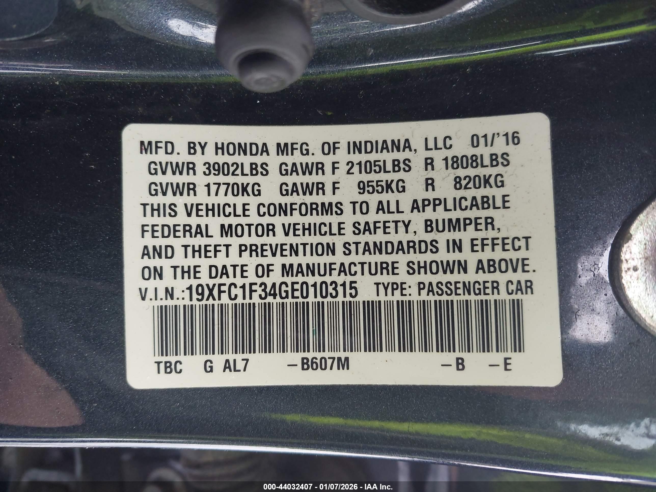 HONDA CIVIC image 9