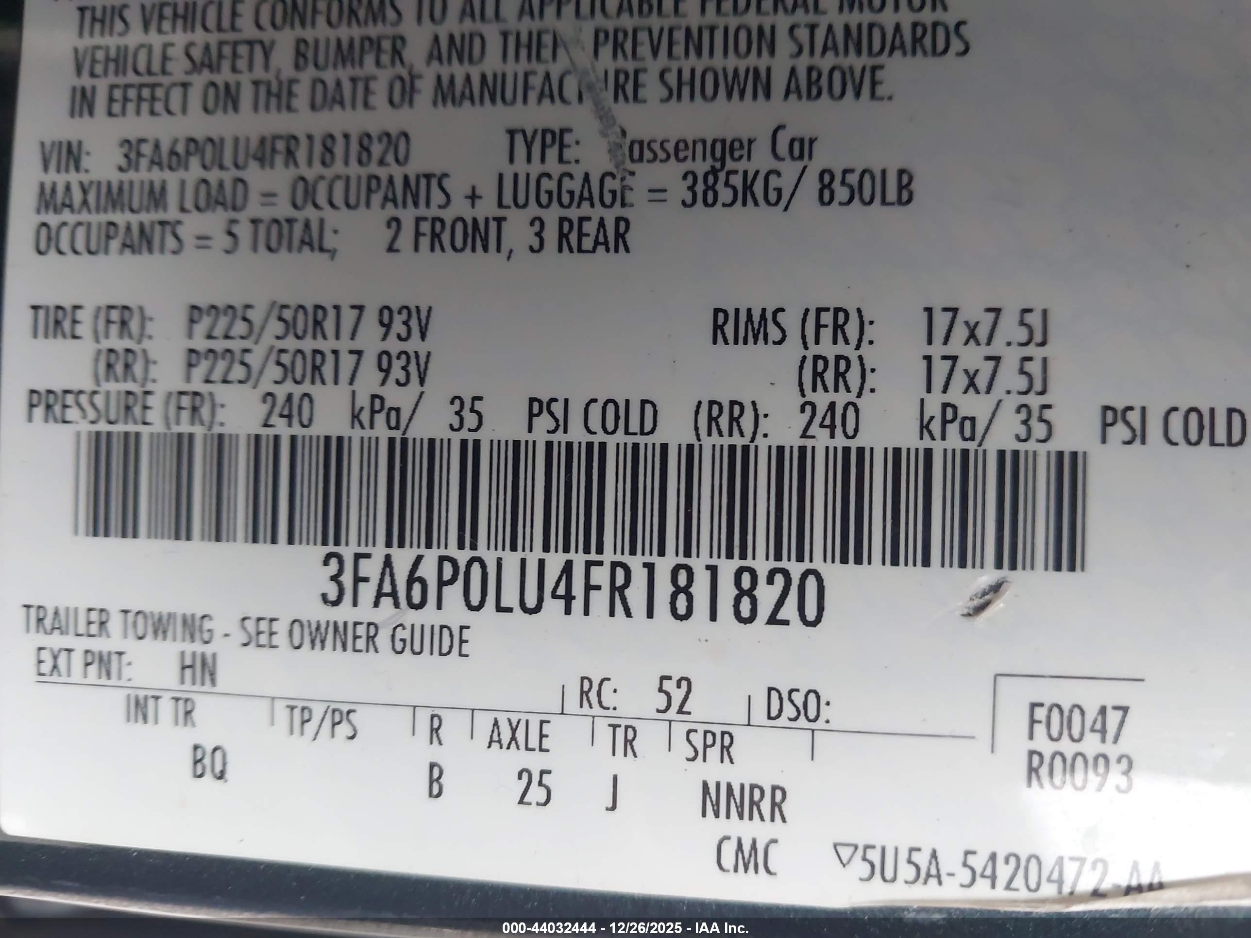 FORD FUSION image 9