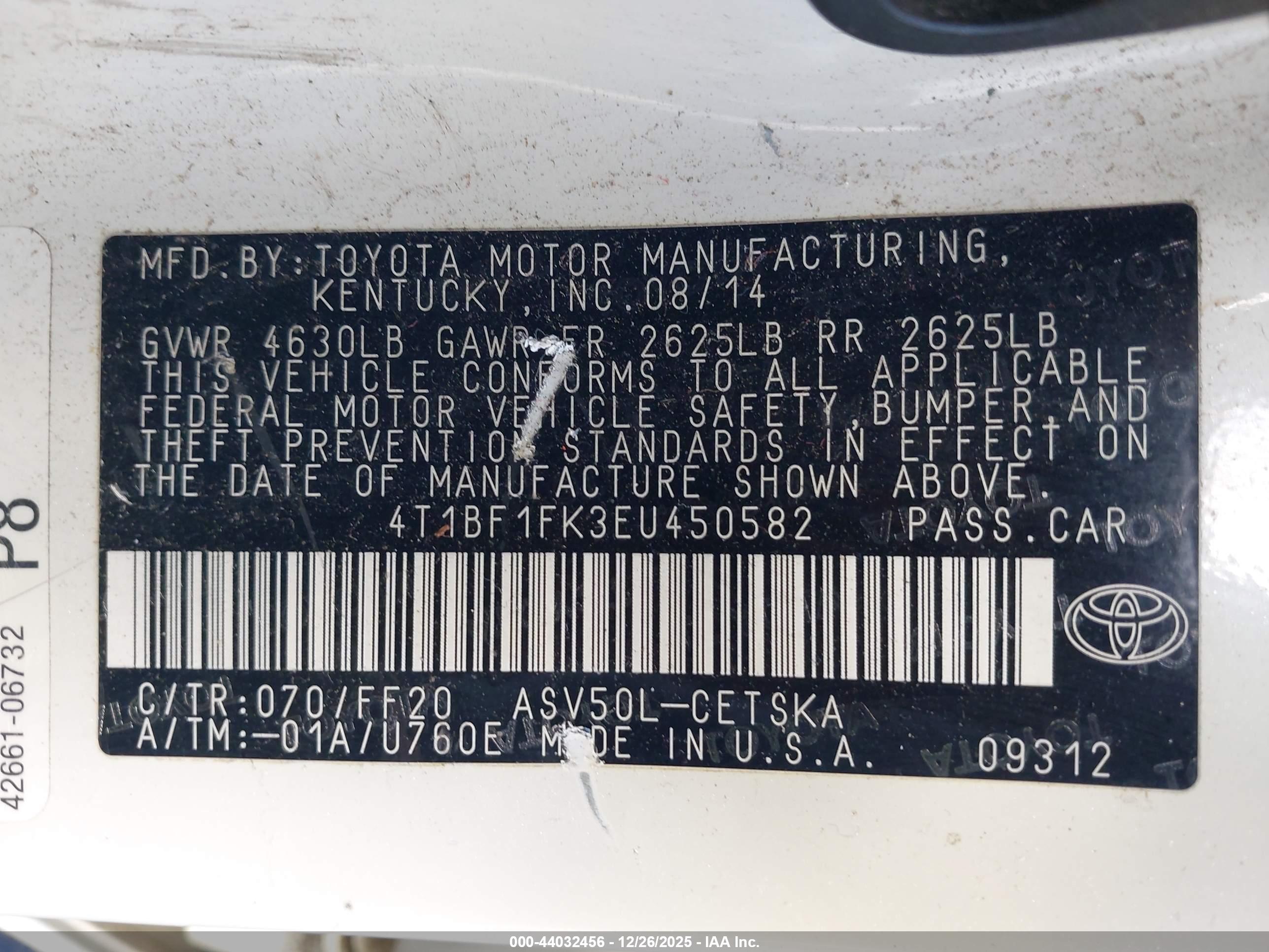 TOYOTA CAMRY image 9