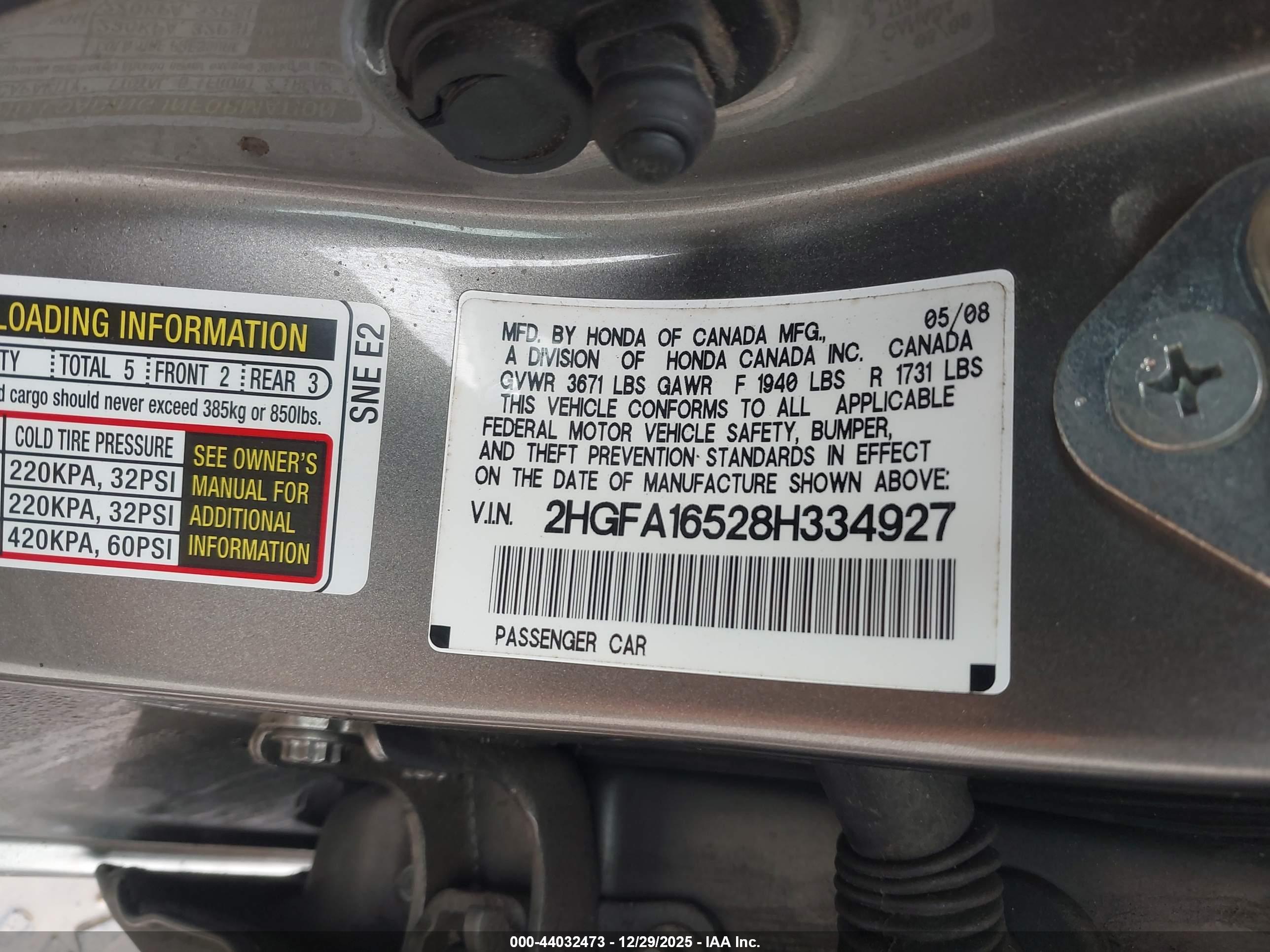 HONDA CIVIC image 9