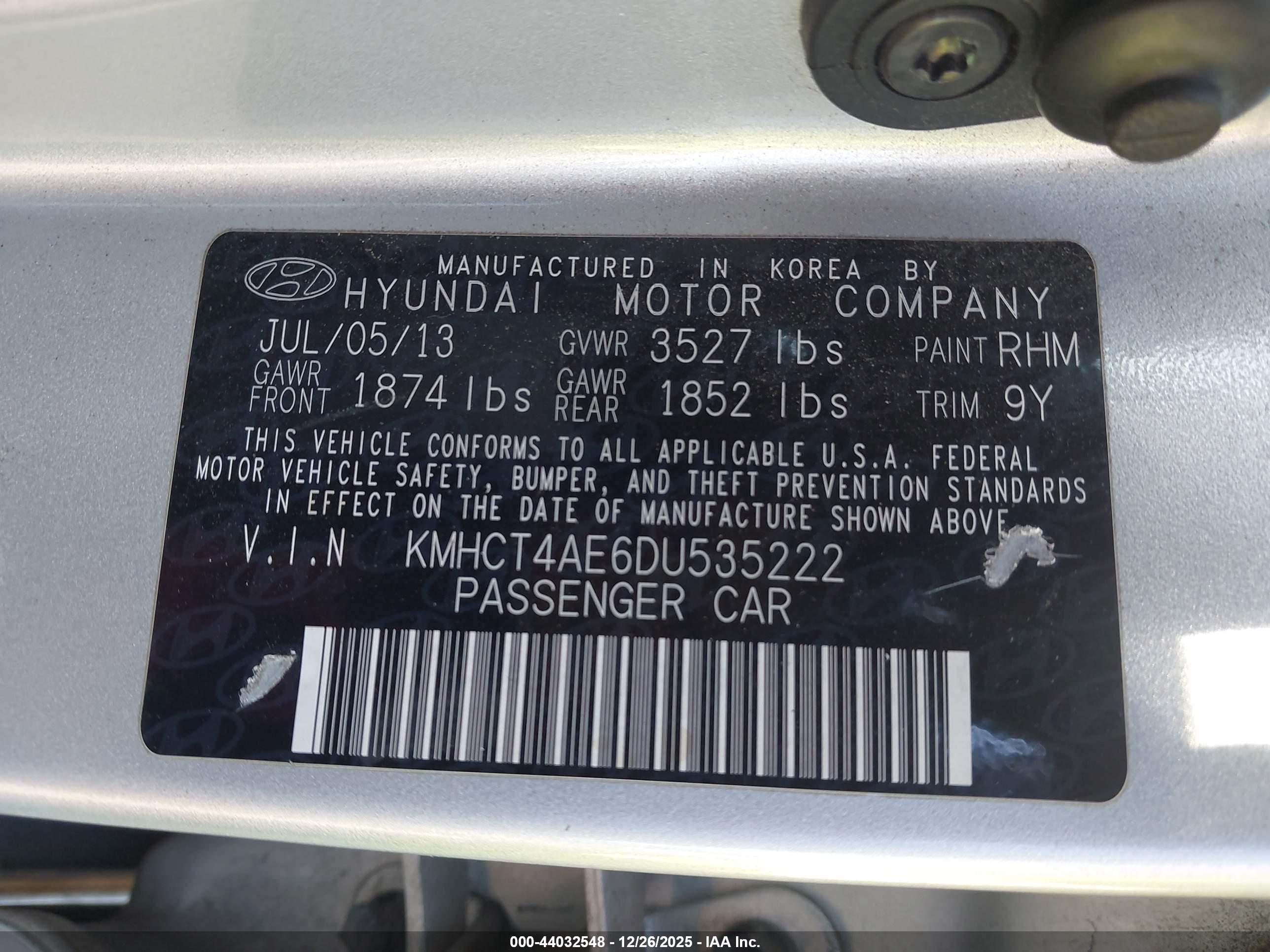 HYUNDAI ACCENT image 9