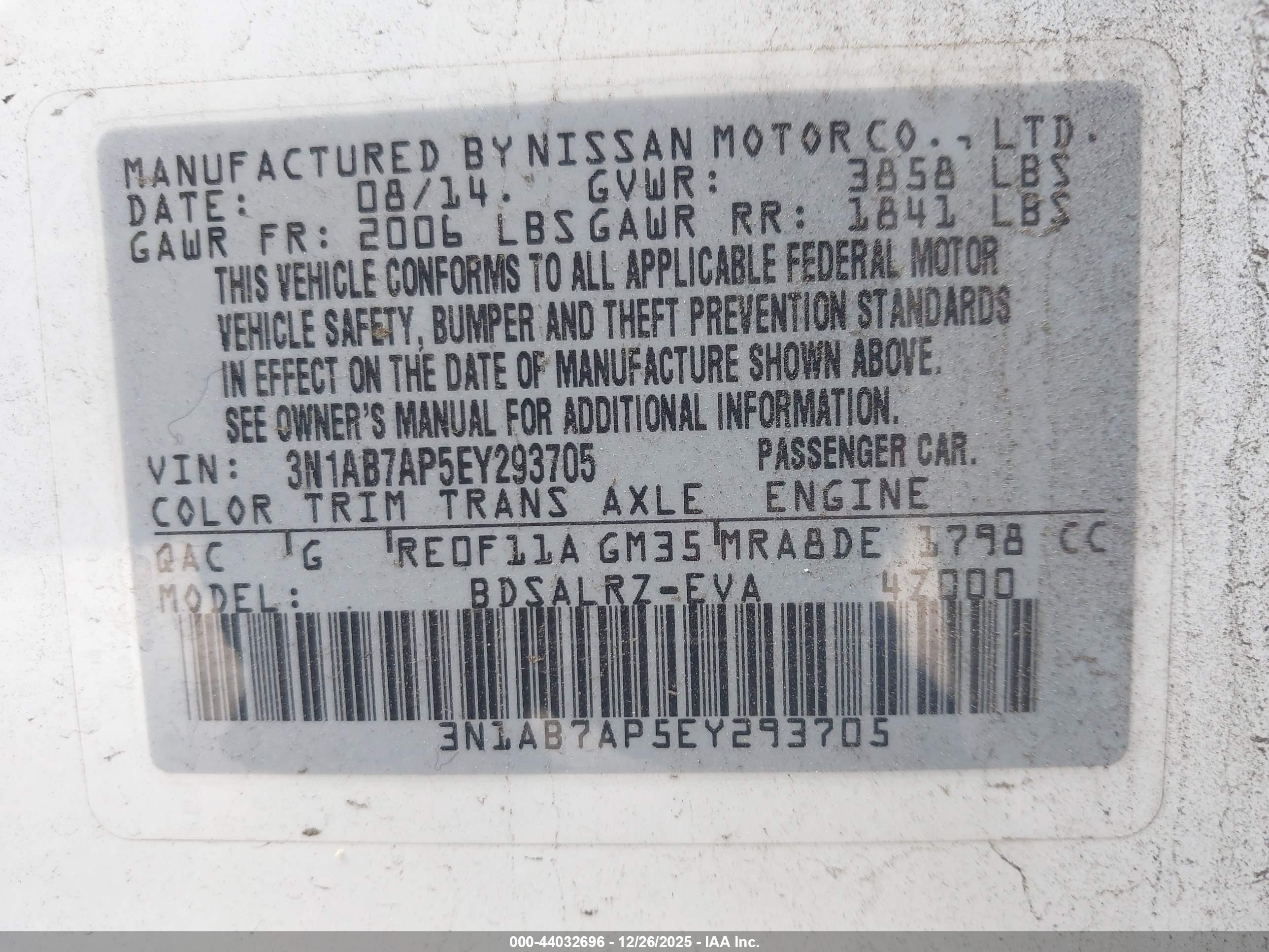 NISSAN SENTRA image 9