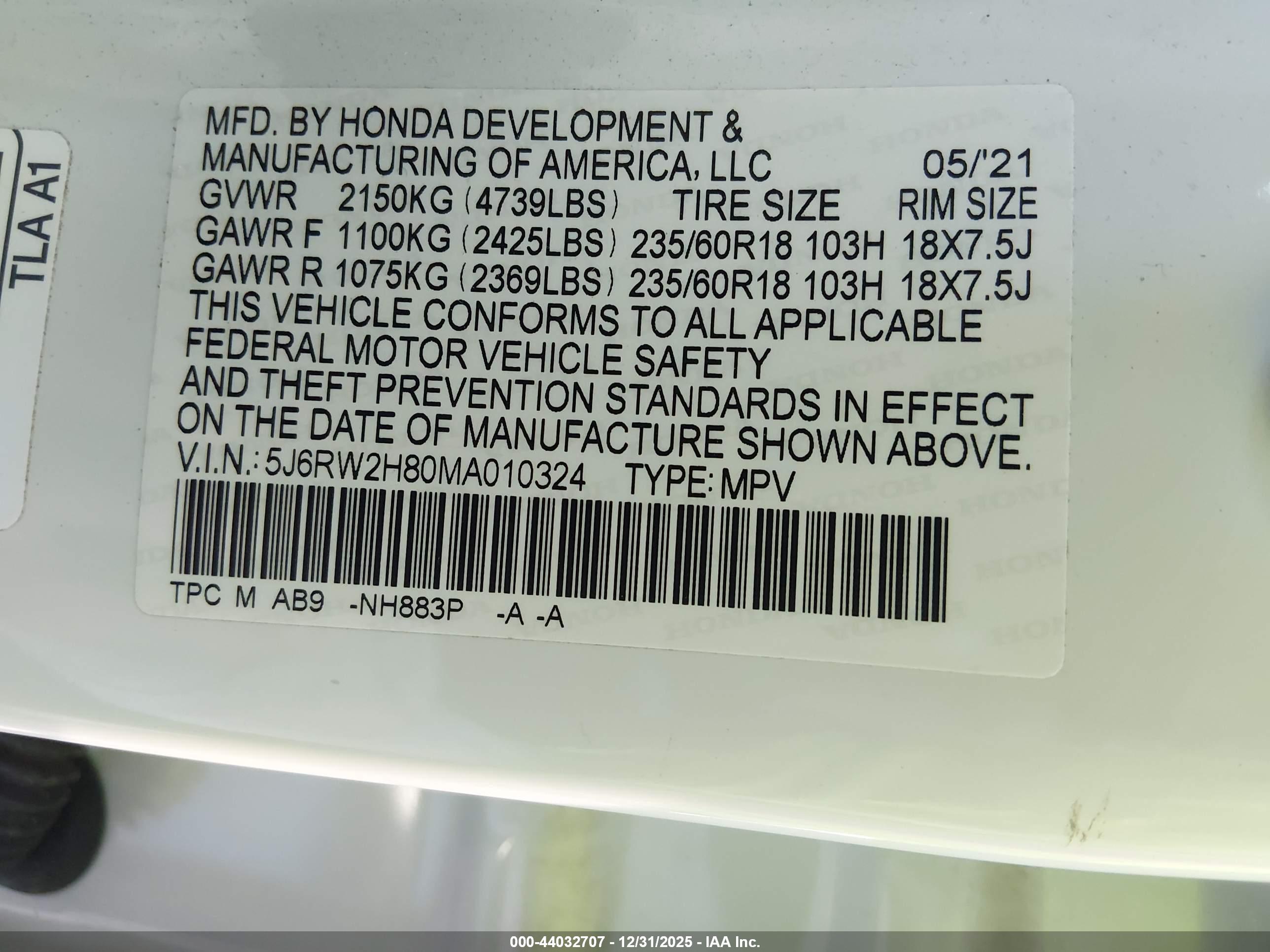 HONDA CR-V image 9