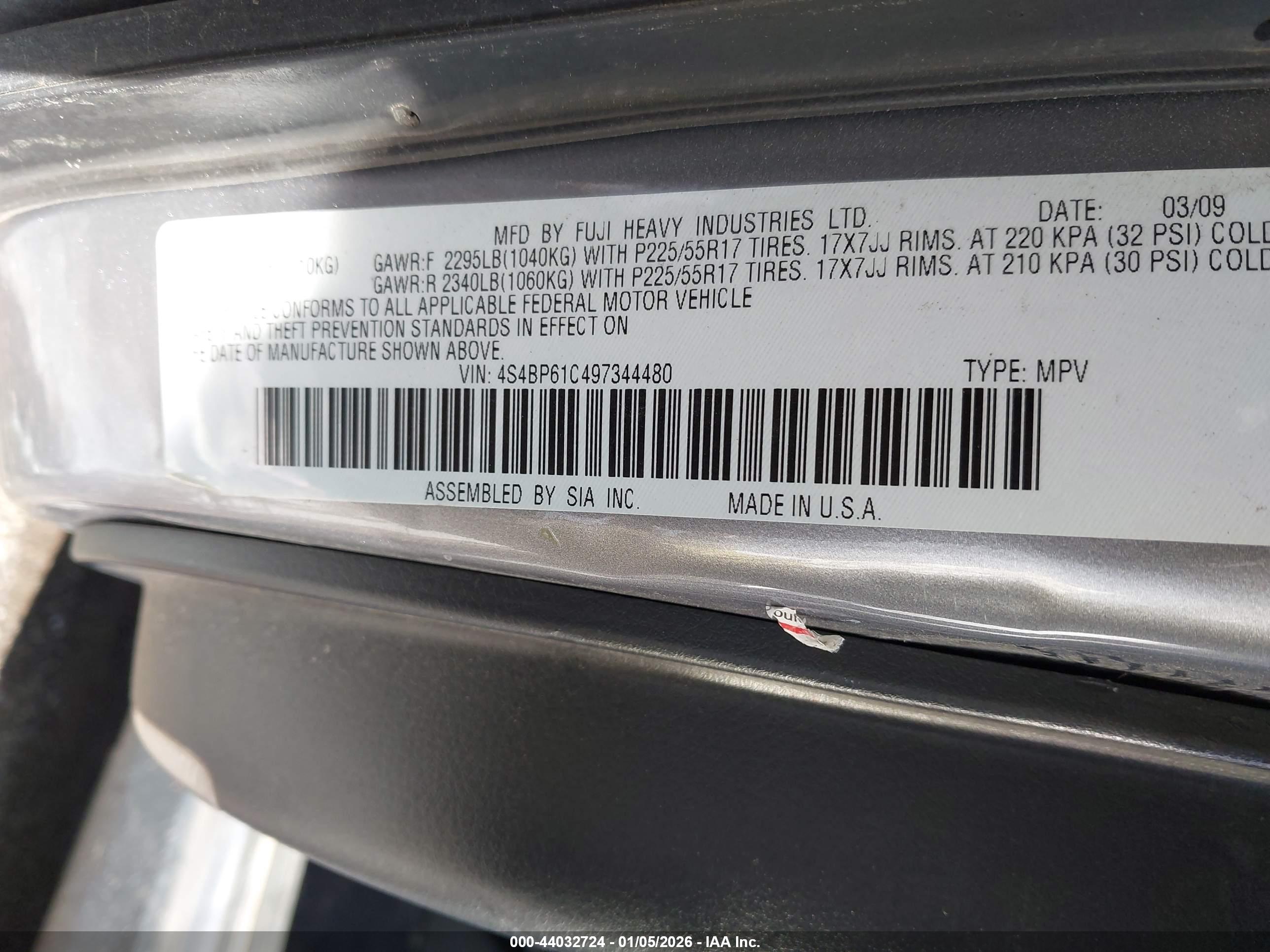 SUBARU OUTBACK image 9