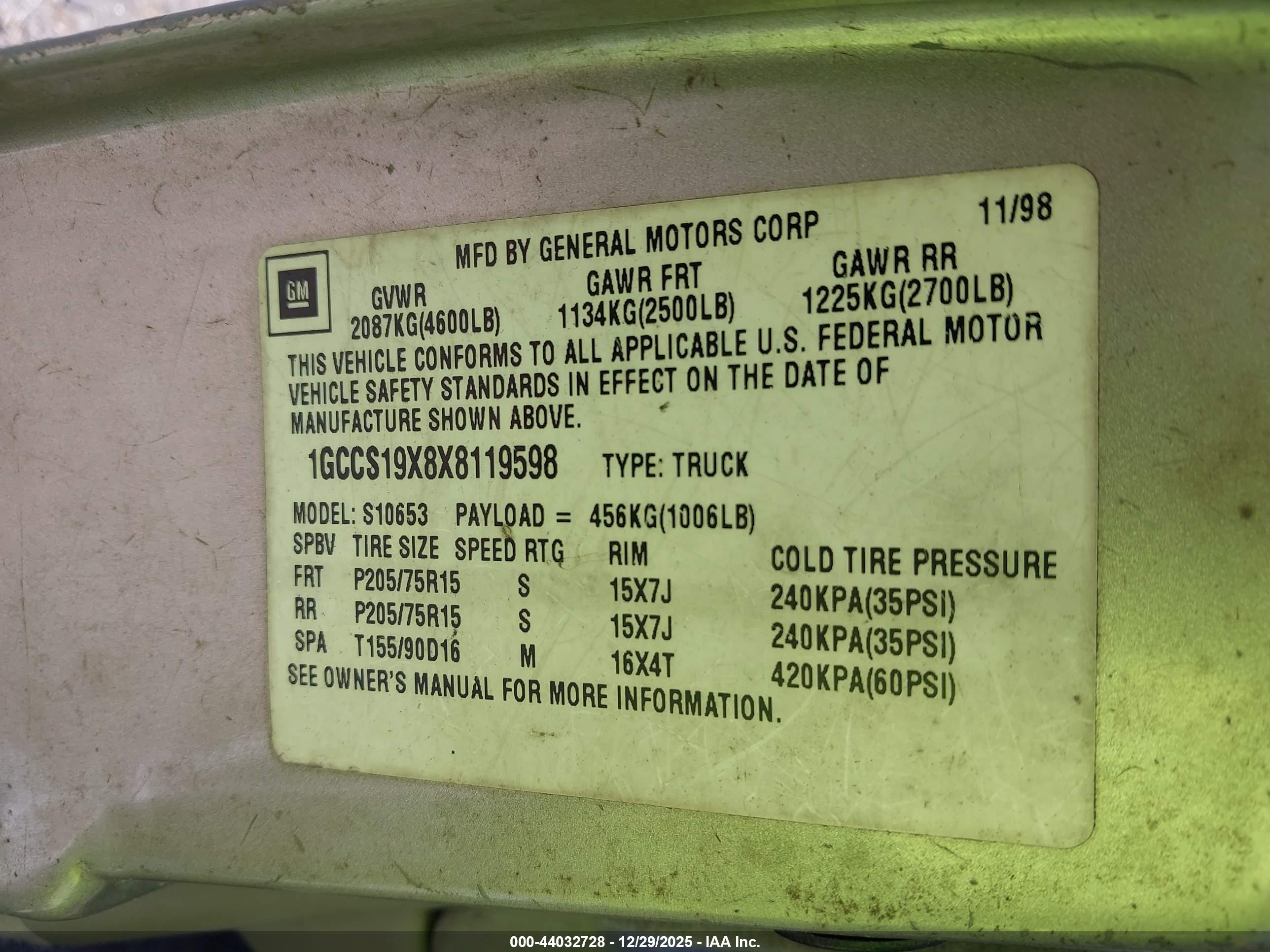 CHEVROLET S-10 image 9