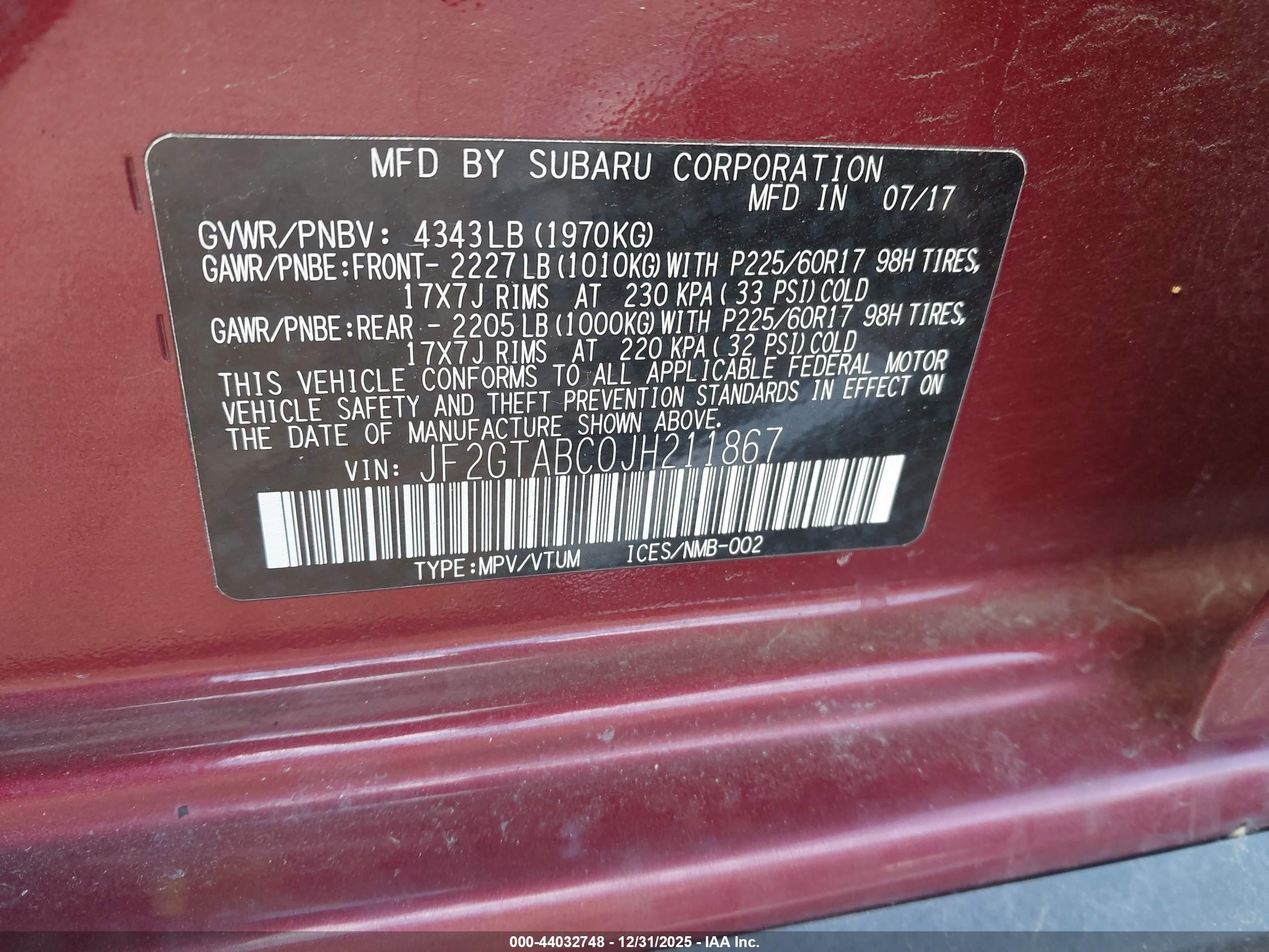 SUBARU CROSSTREK image 9
