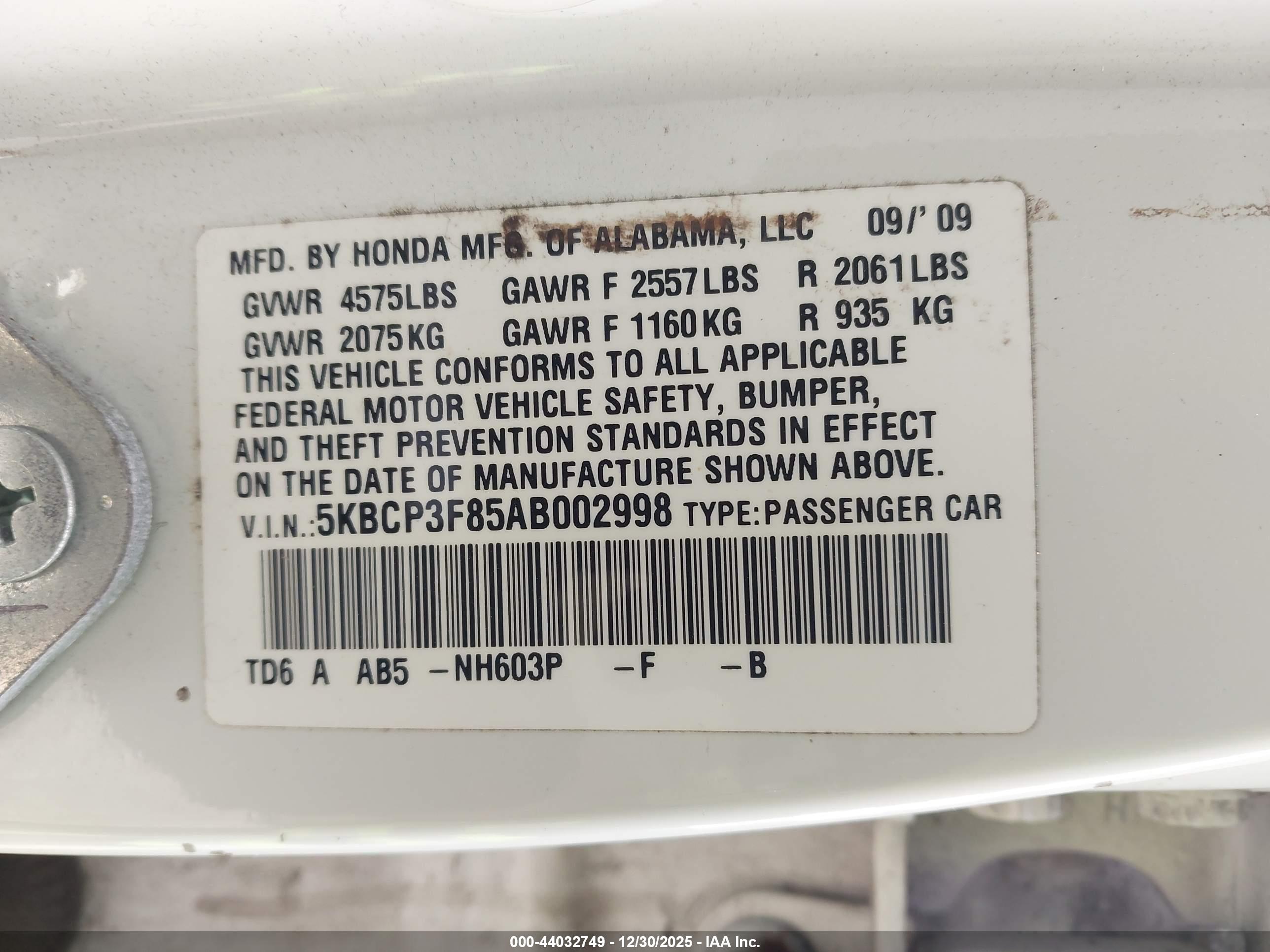 HONDA ACCORD image 9