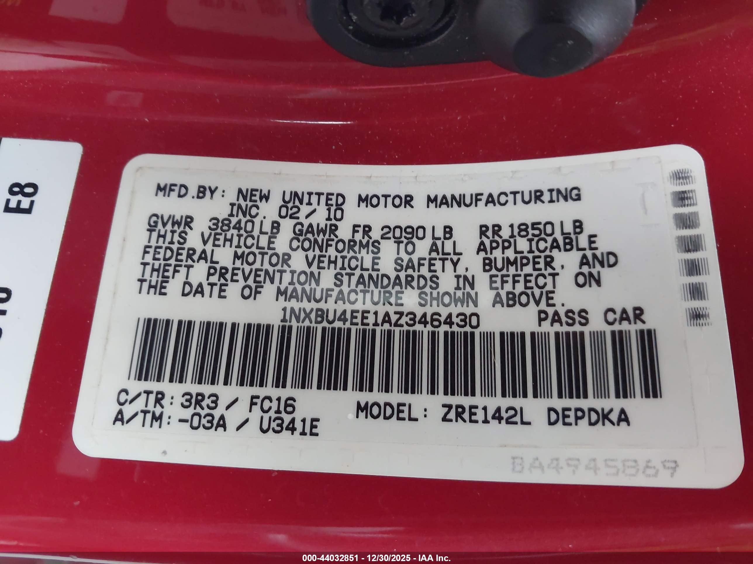 TOYOTA COROLLA image 9