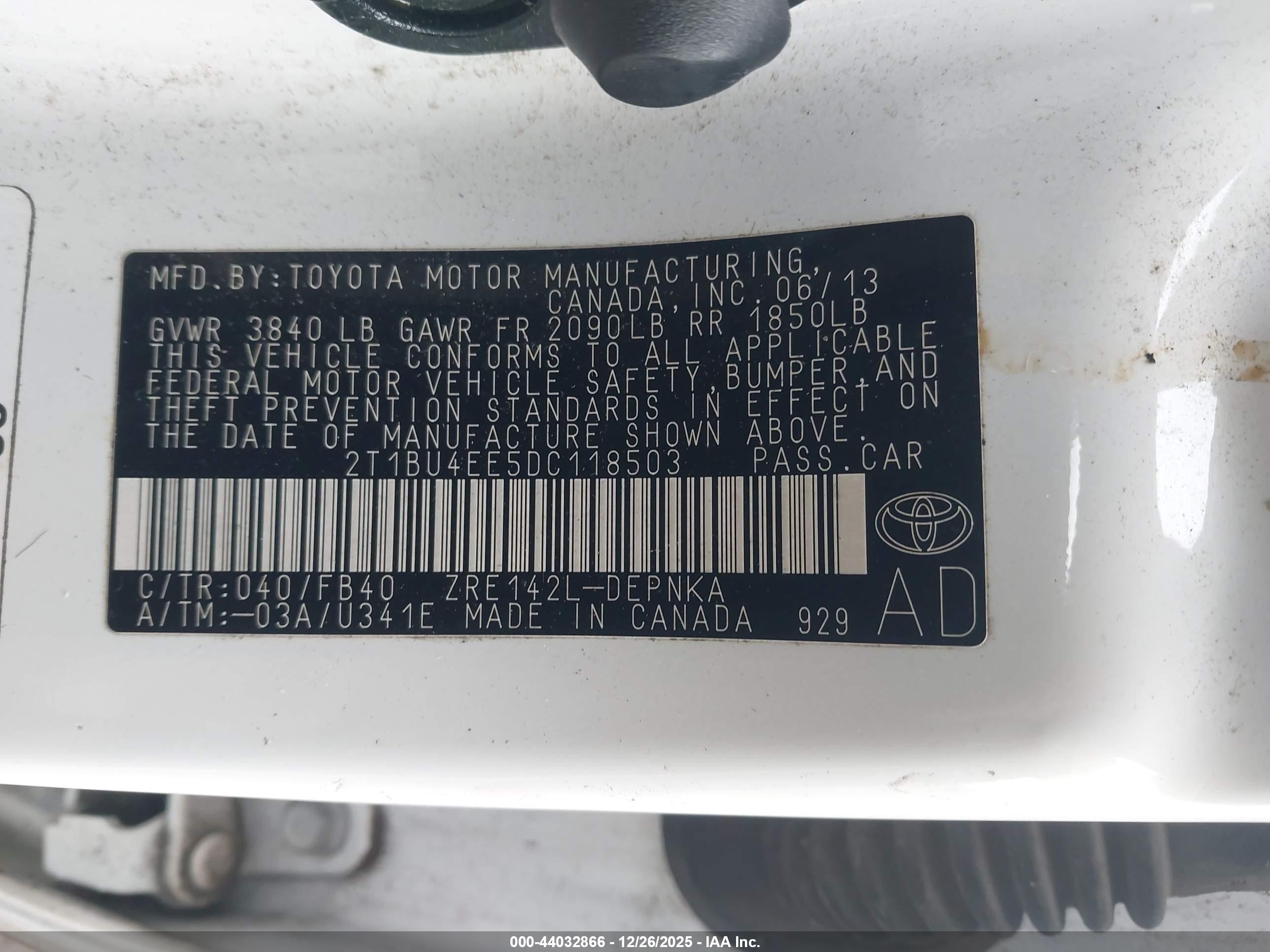 TOYOTA COROLLA image 9