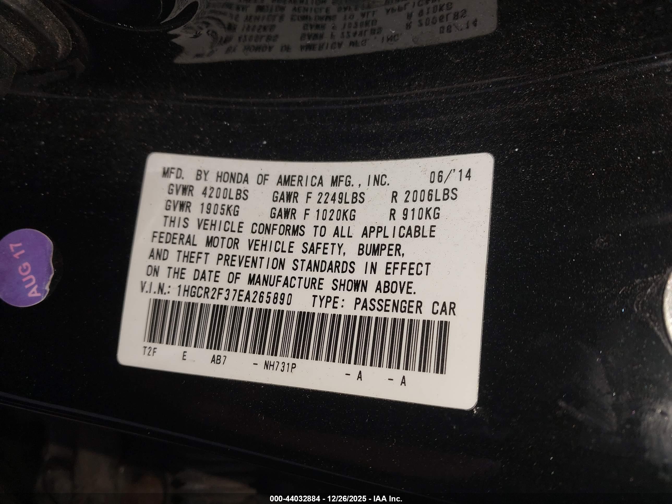 HONDA ACCORD image 9