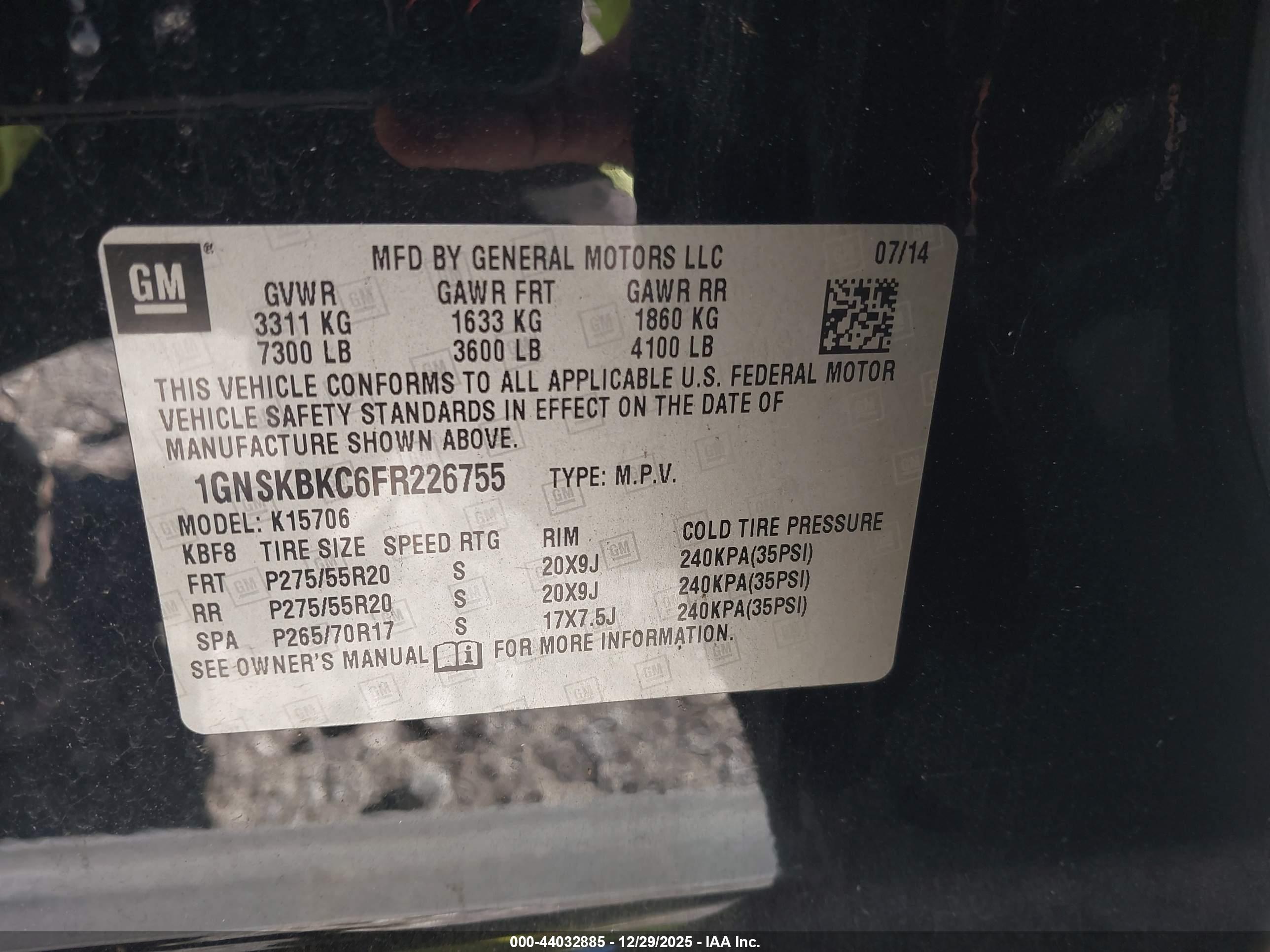 CHEVROLET TAHOE image 9