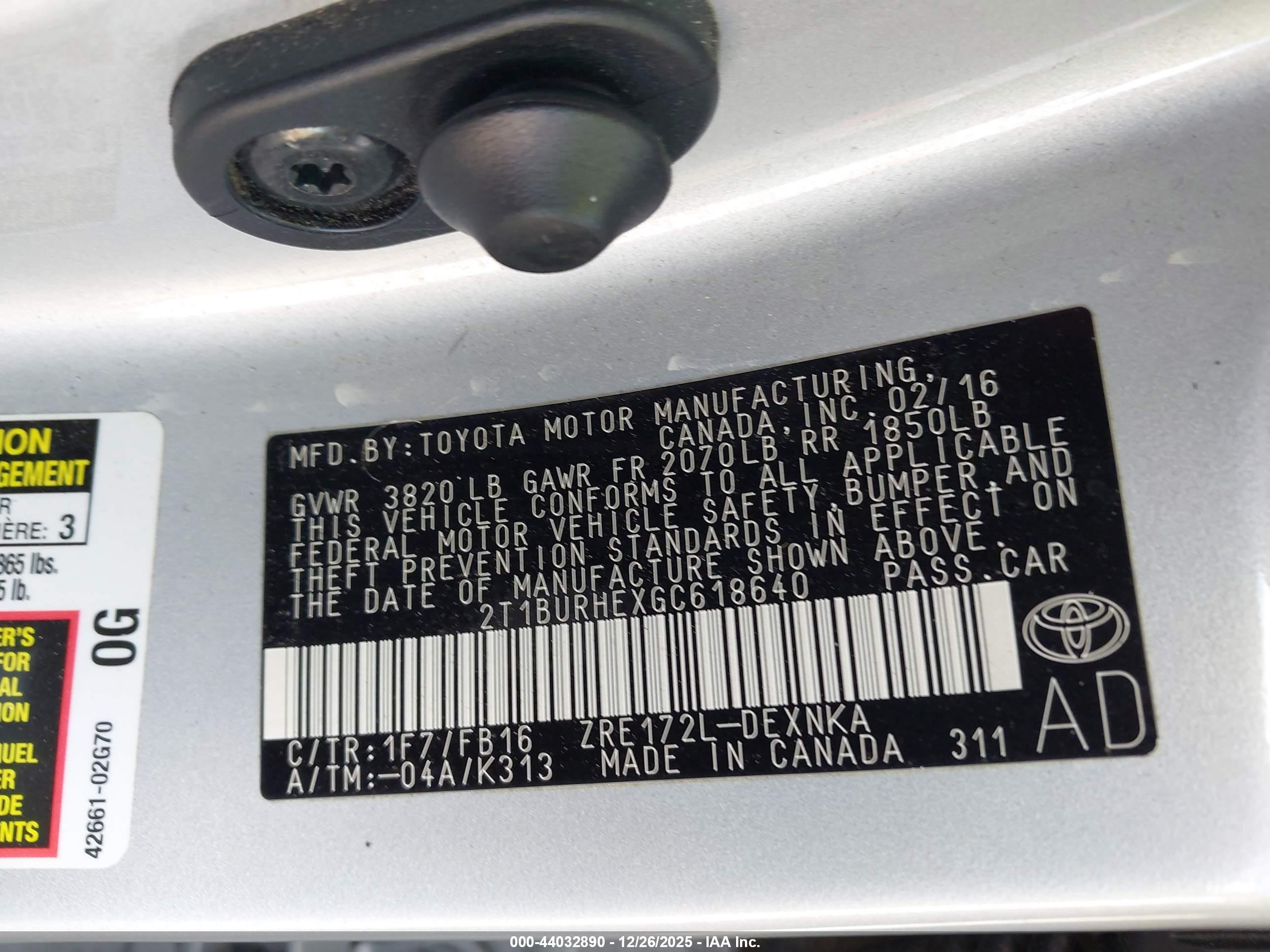 TOYOTA COROLLA image 9