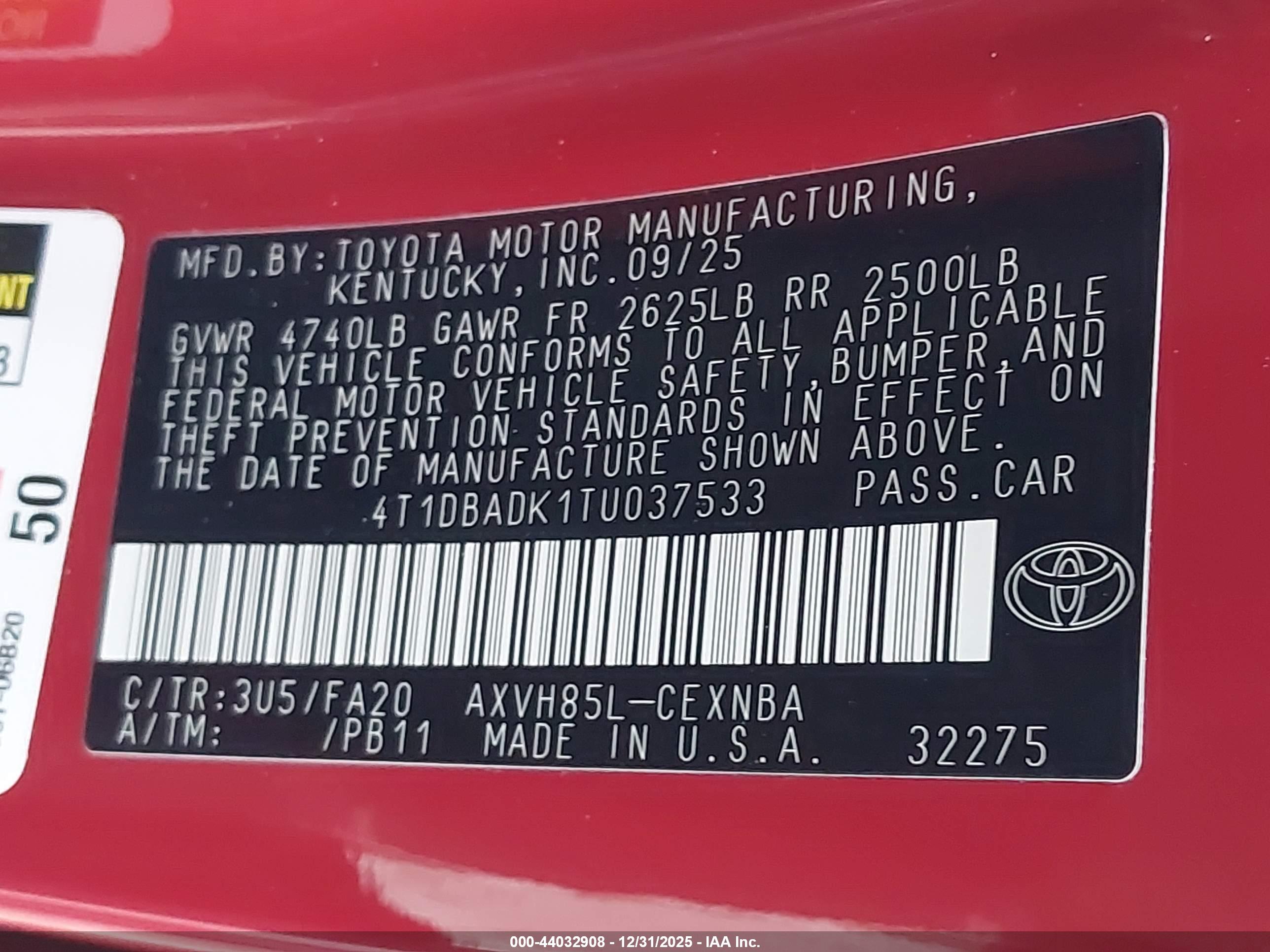 TOYOTA CAMRY image 9