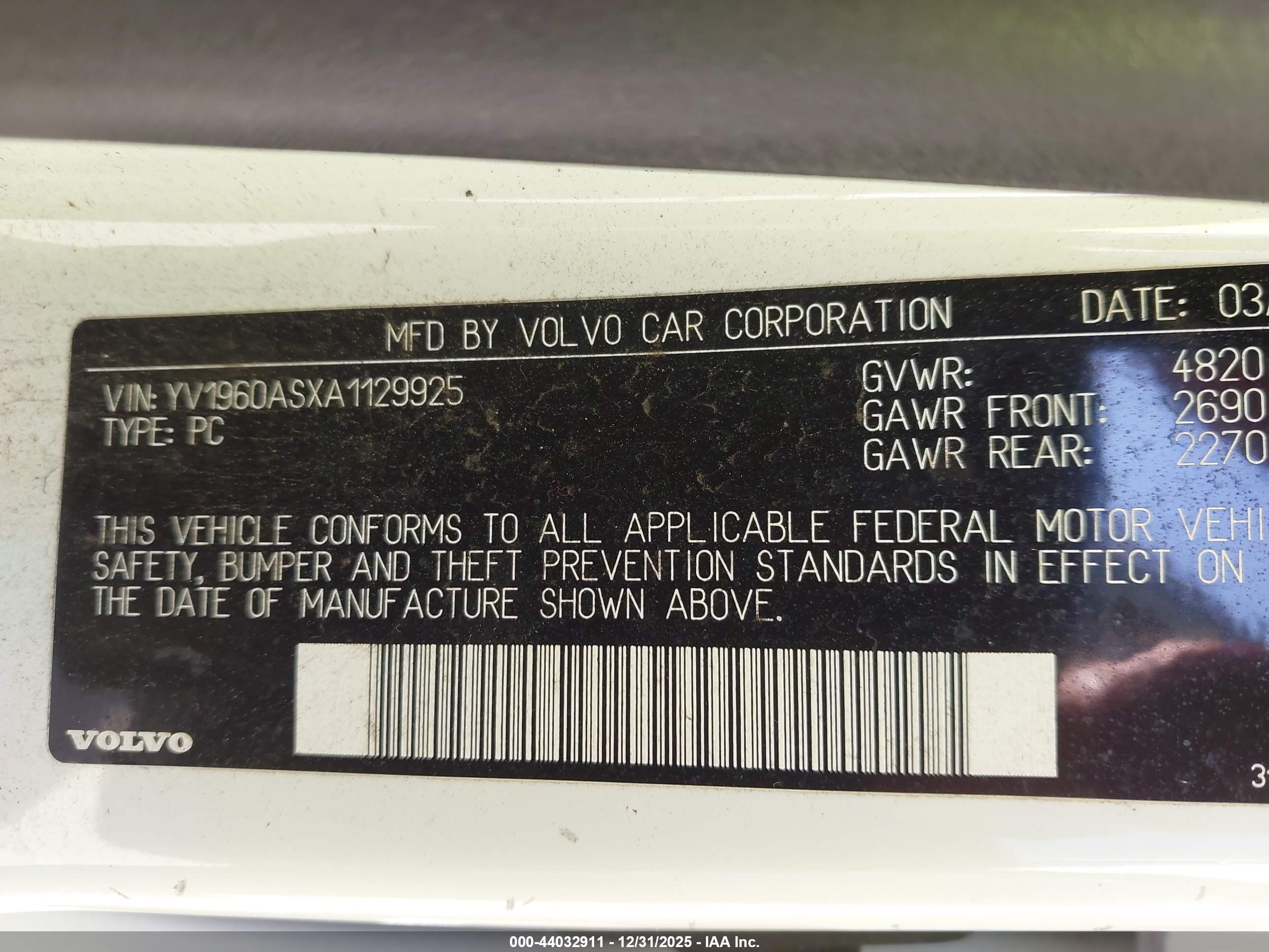 VOLVO S80 image 9