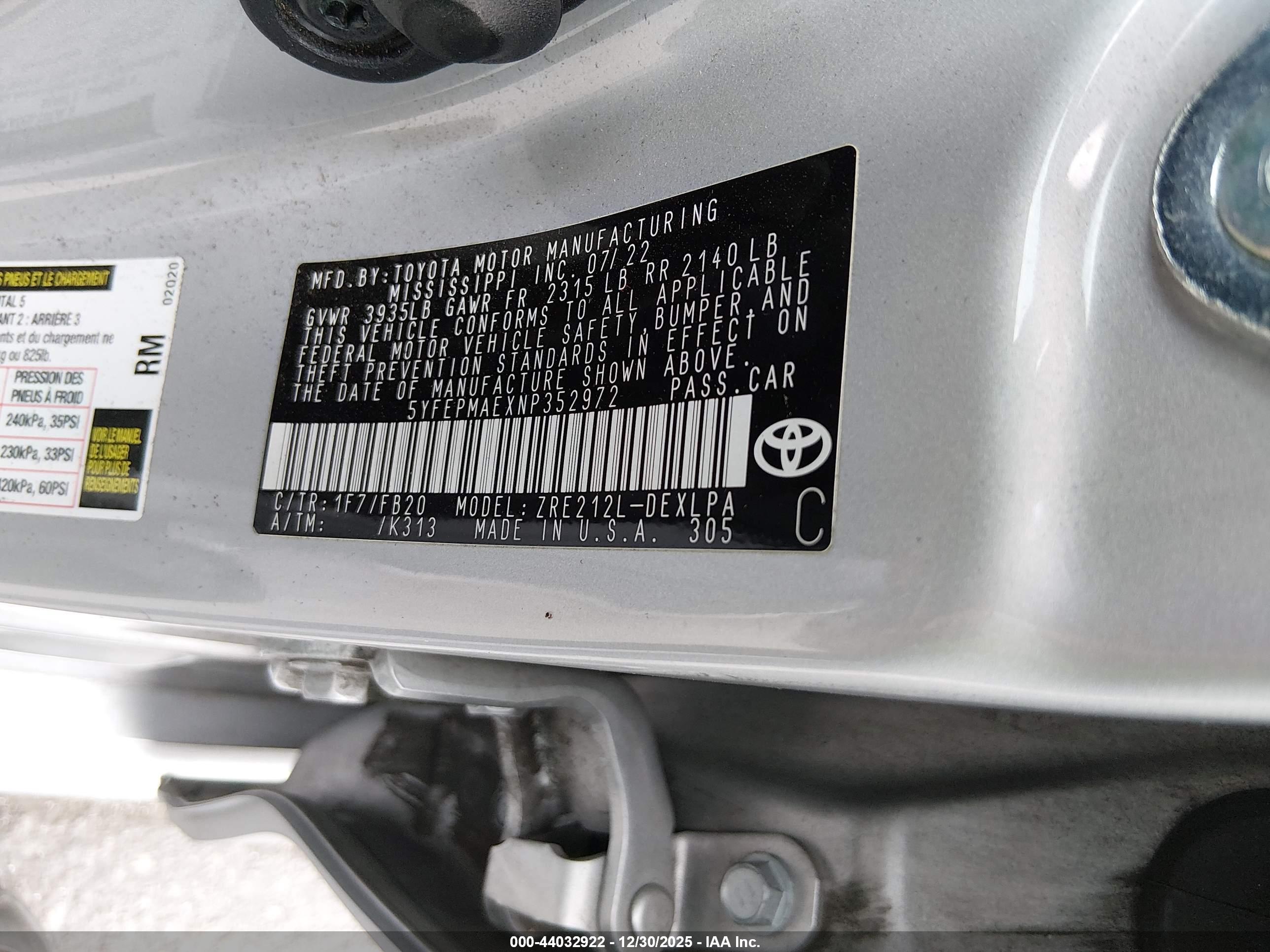 TOYOTA COROLLA image 9