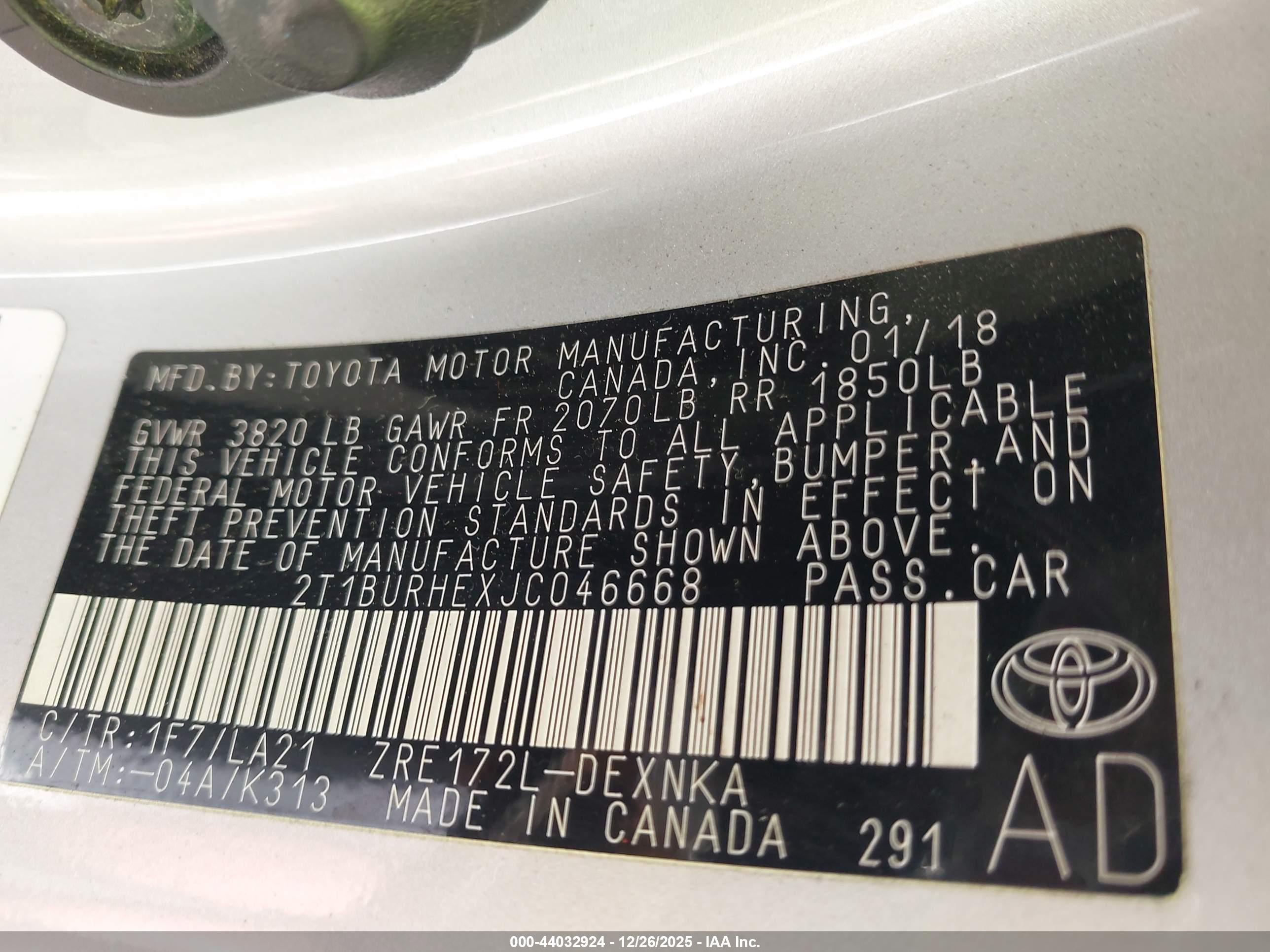 TOYOTA COROLLA image 9