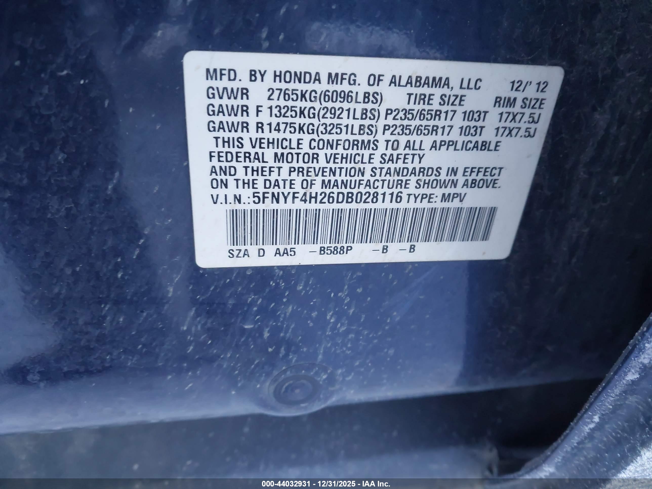 HONDA PILOT image 9
