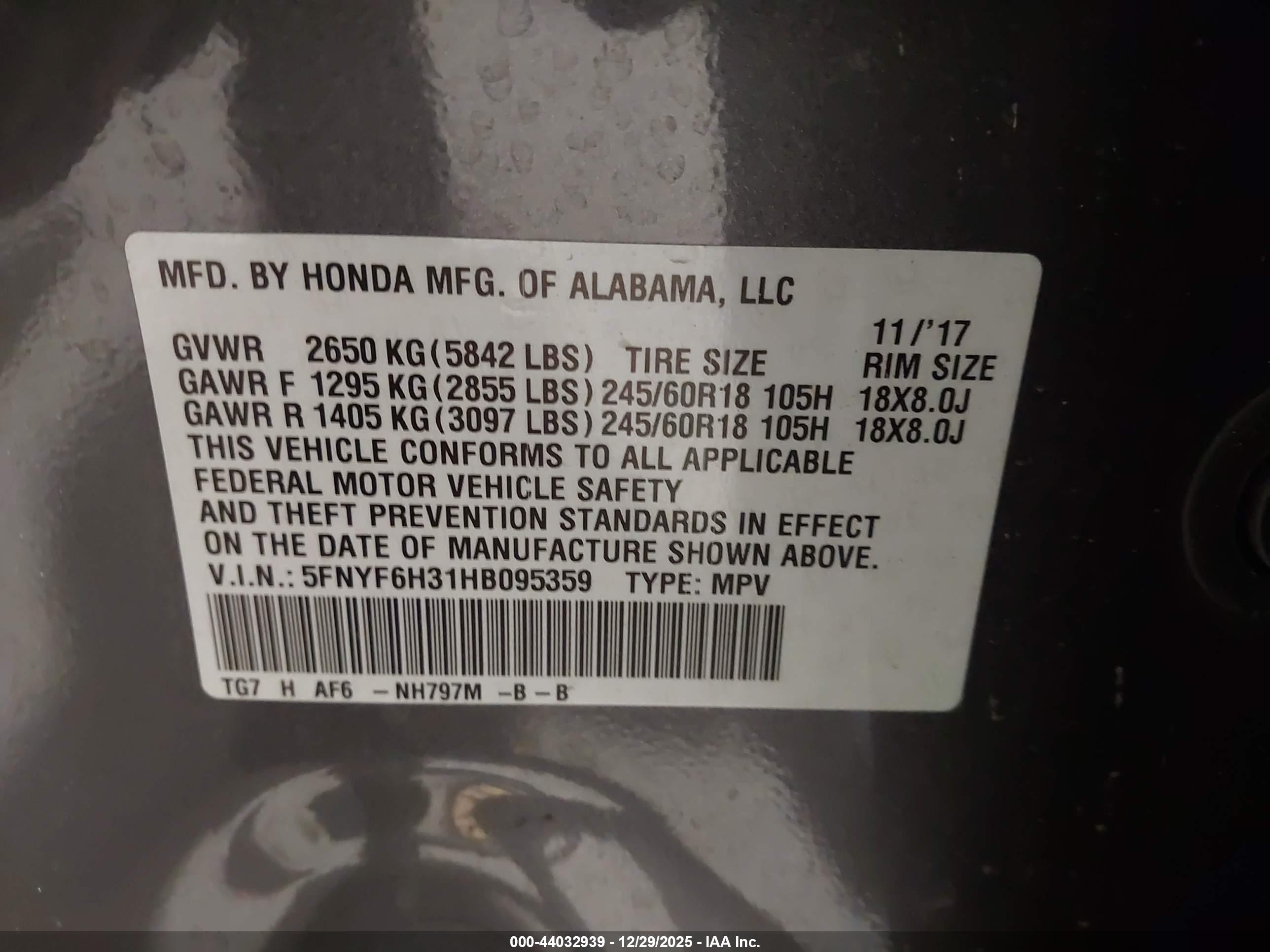 HONDA PILOT image 9