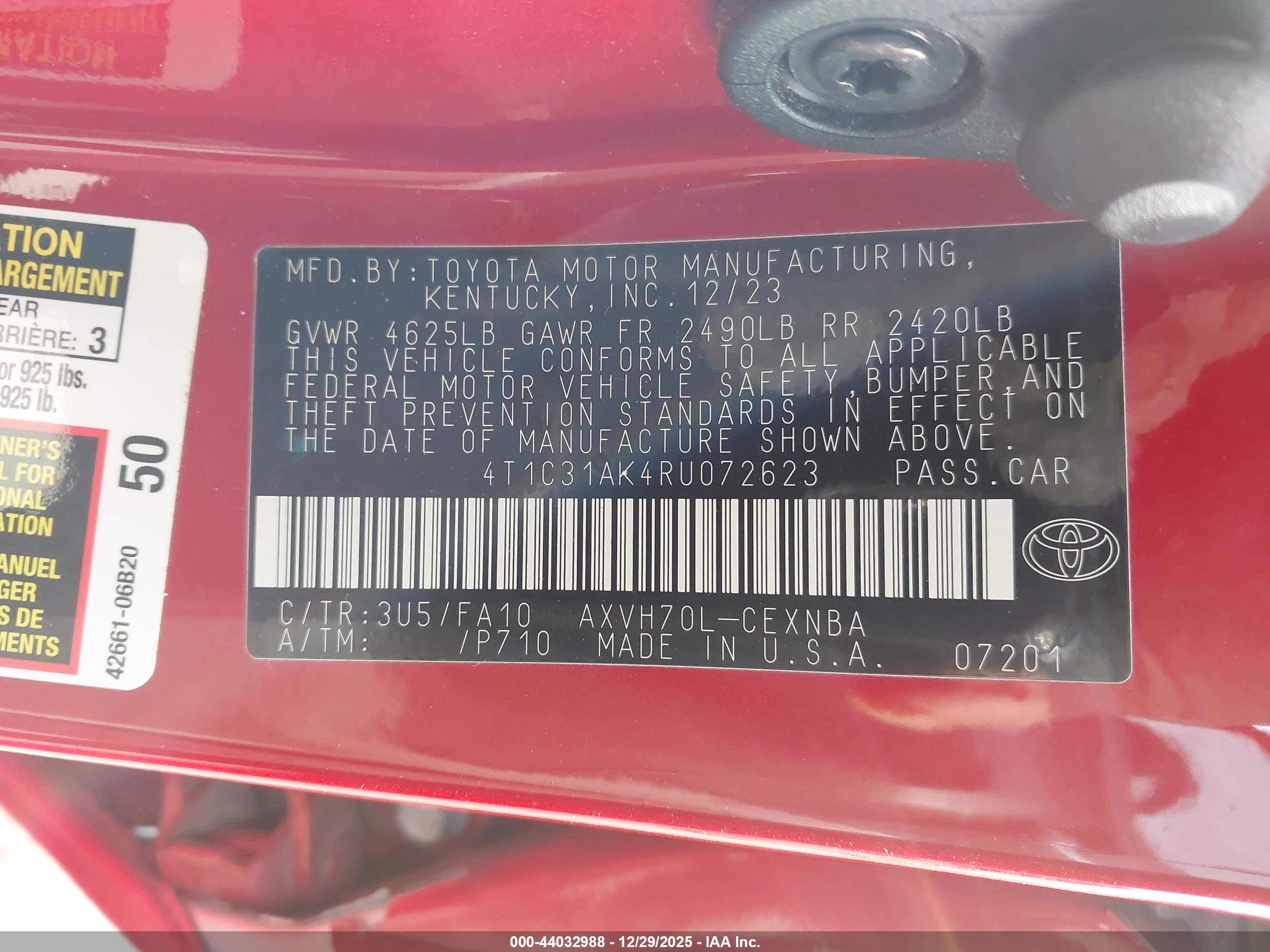 TOYOTA CAMRY image 9