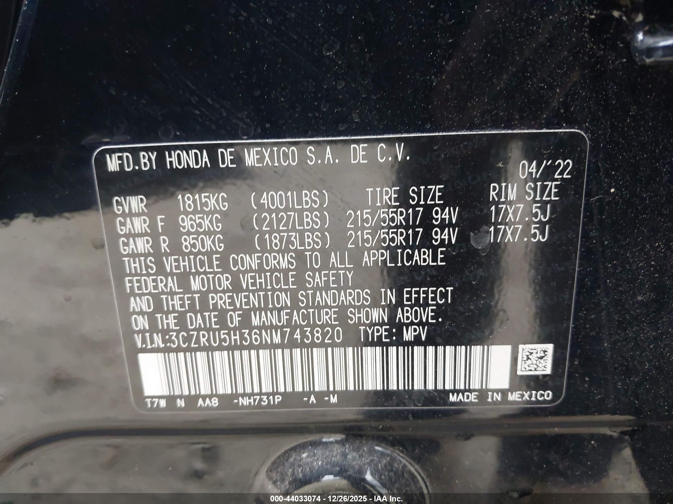 HONDA HR-V image 9
