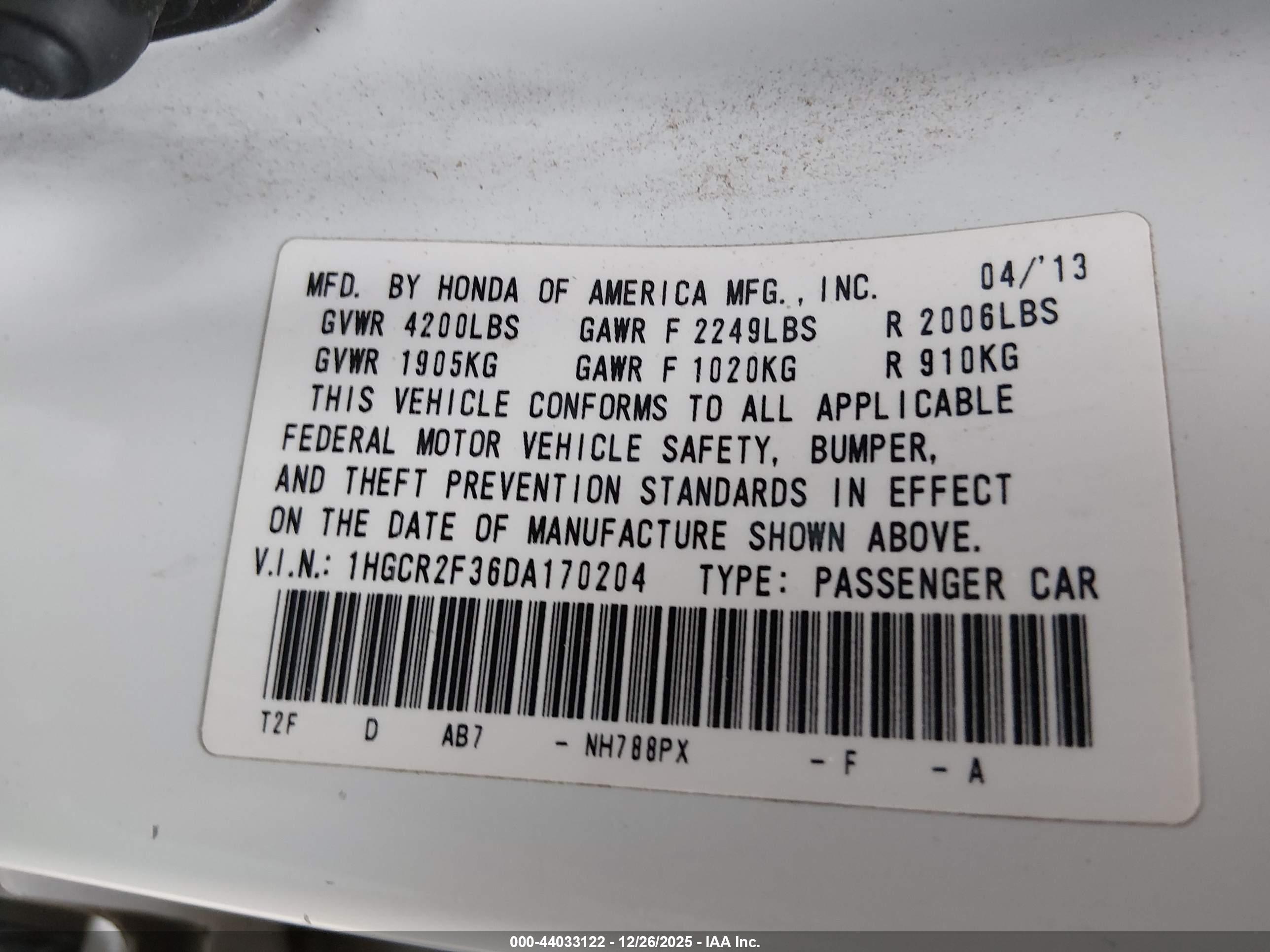HONDA ACCORD image 9