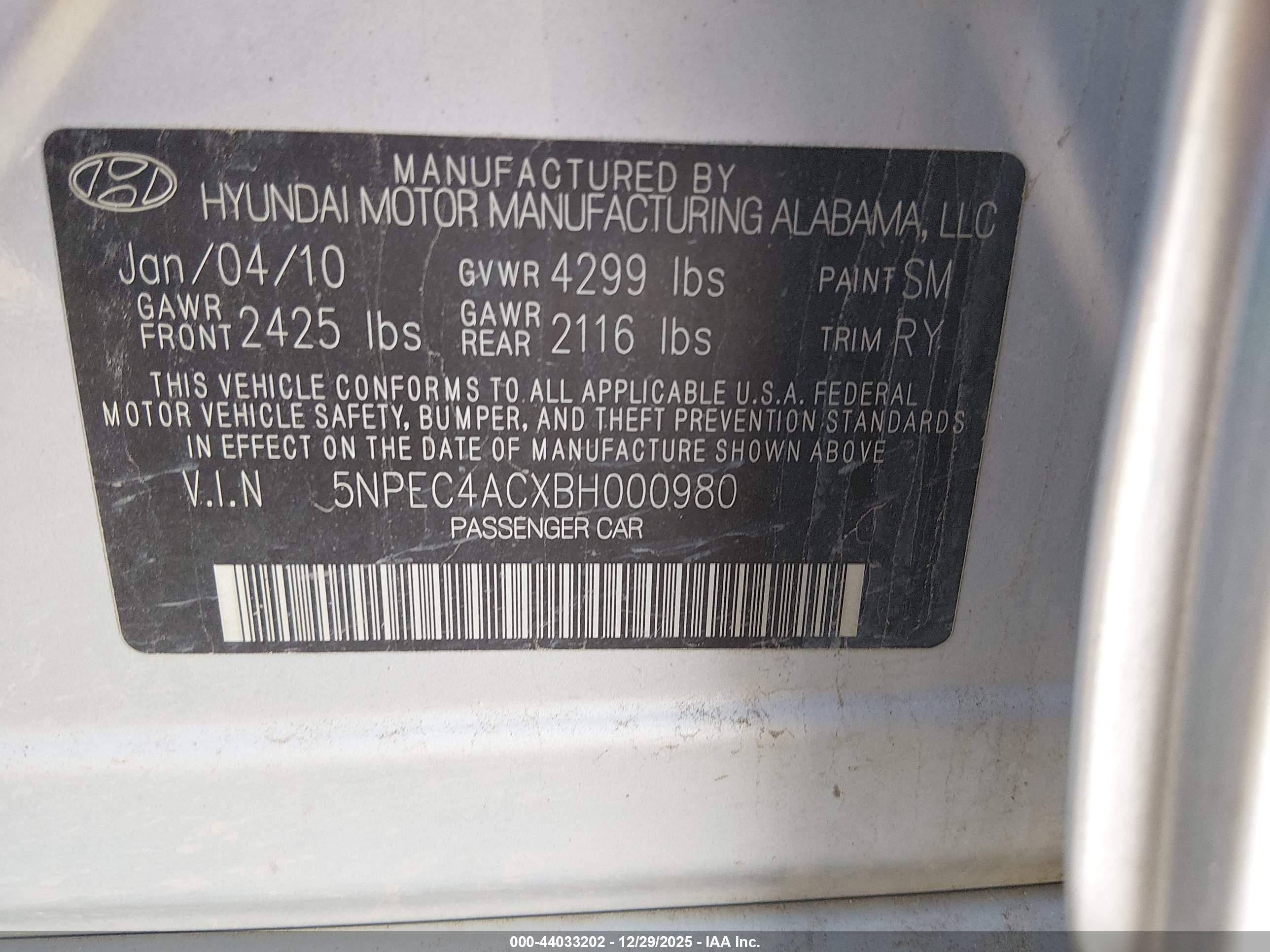 HYUNDAI SONATA image 9