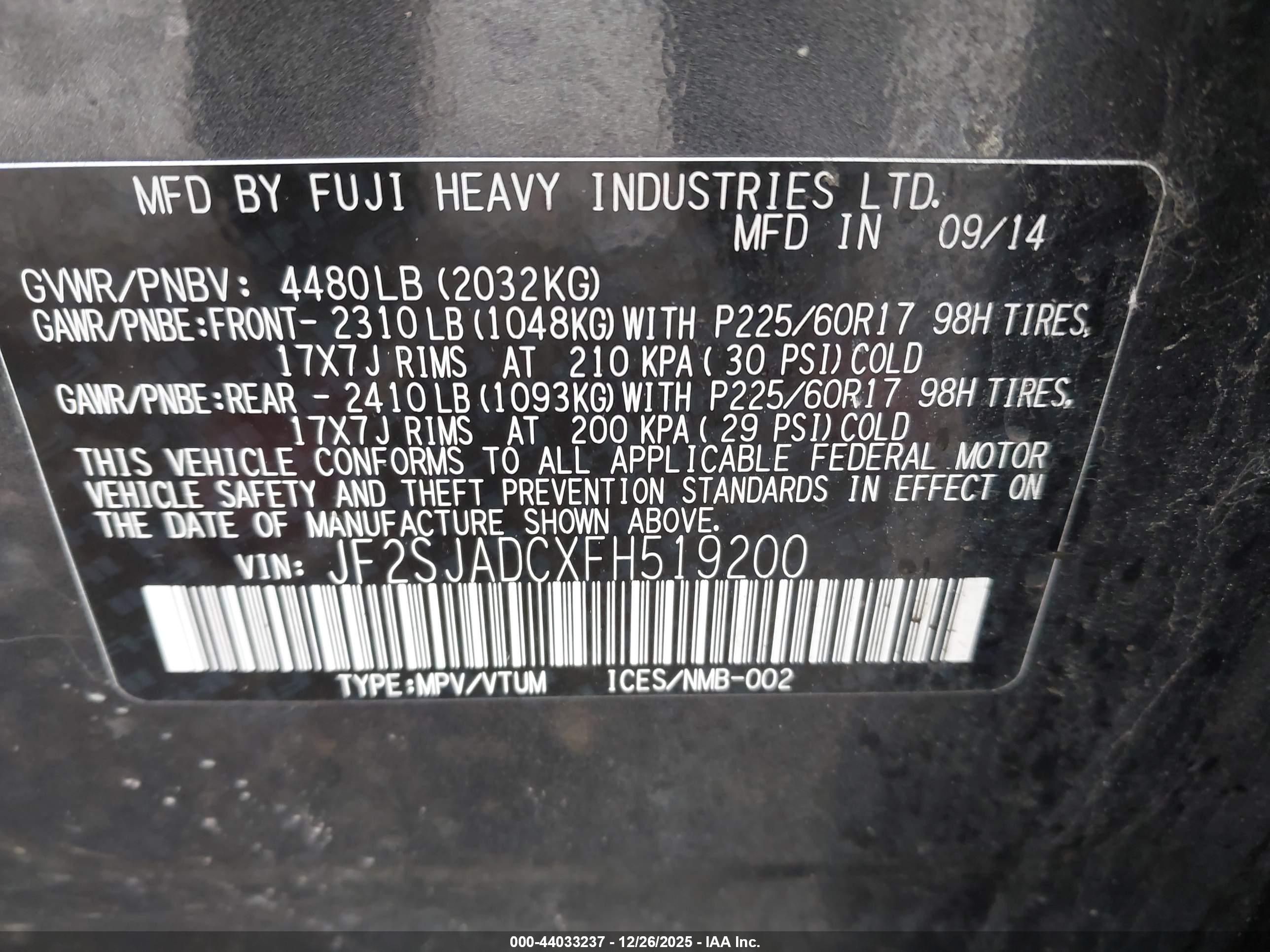 SUBARU FORESTER image 9