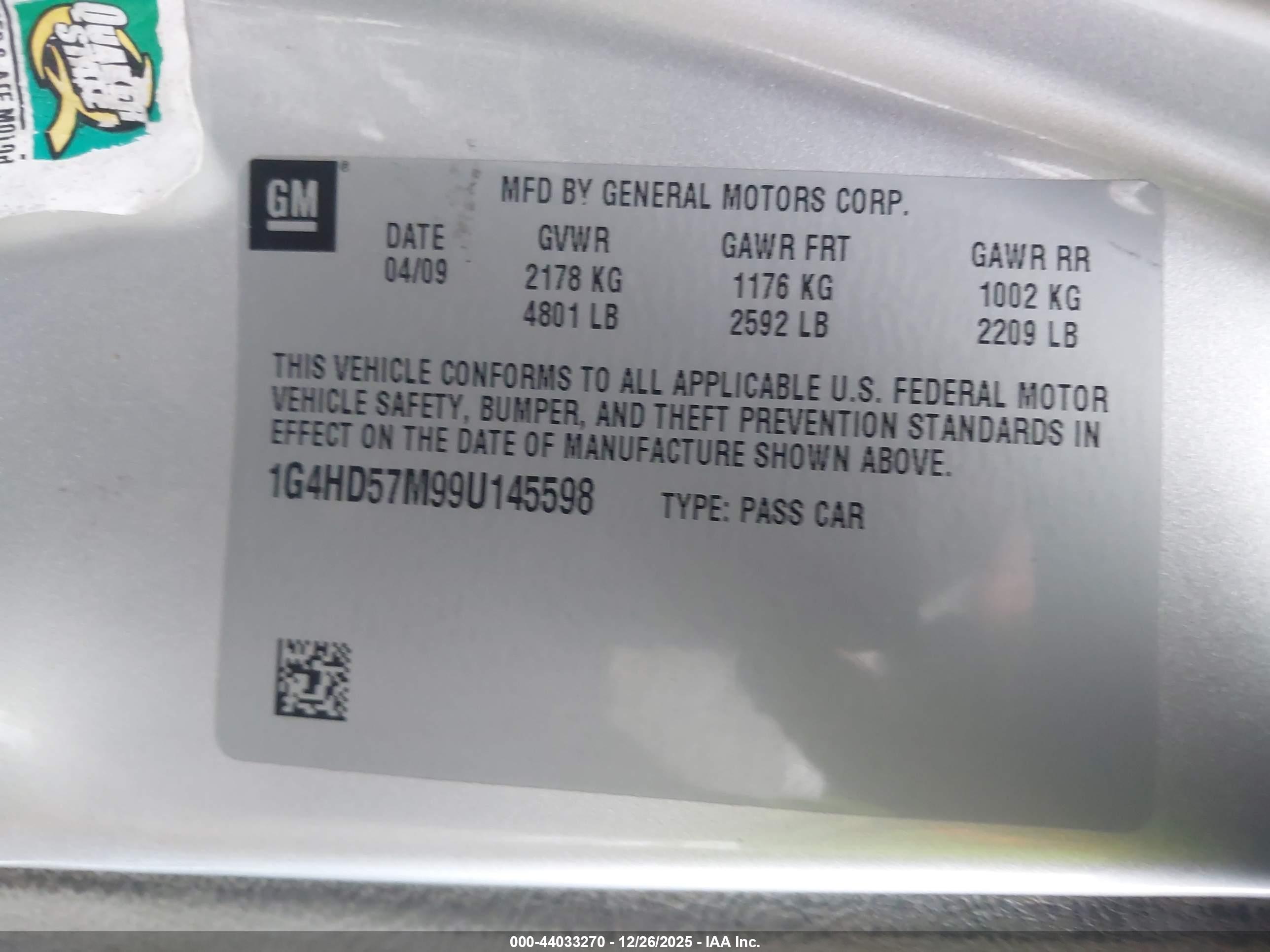 BUICK LUCERNE image 9