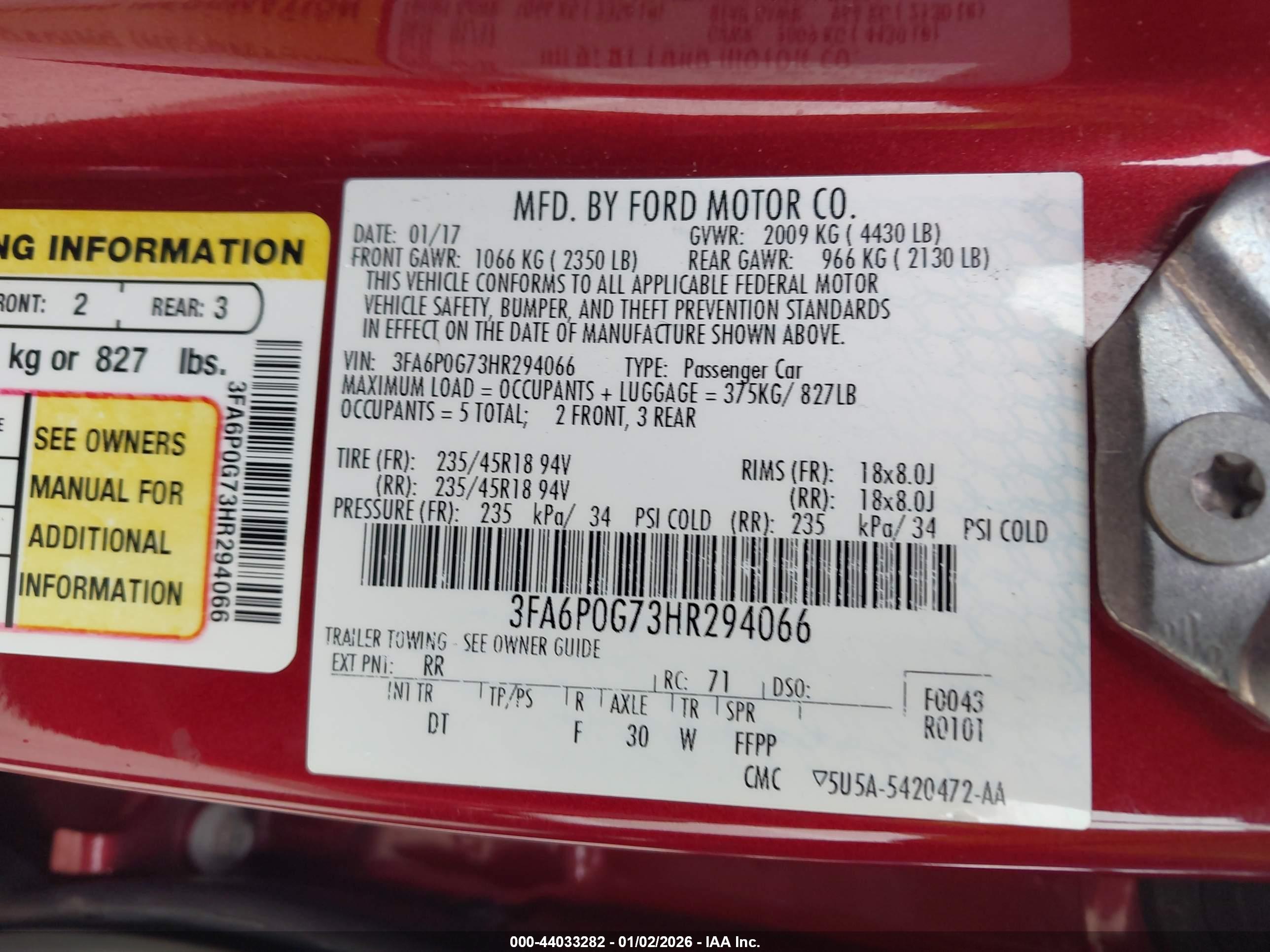 FORD FUSION image 9