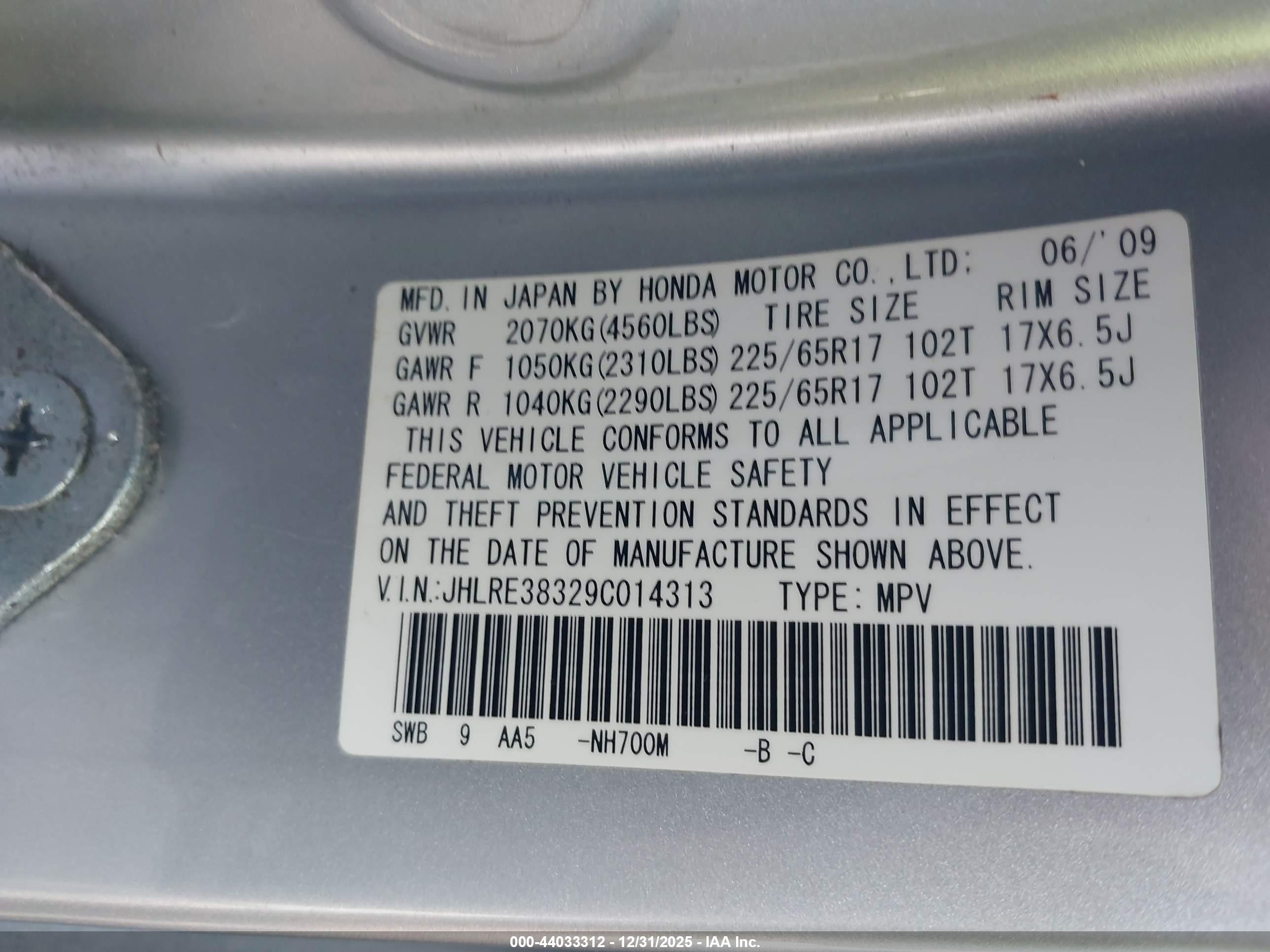 HONDA CR-V image 9