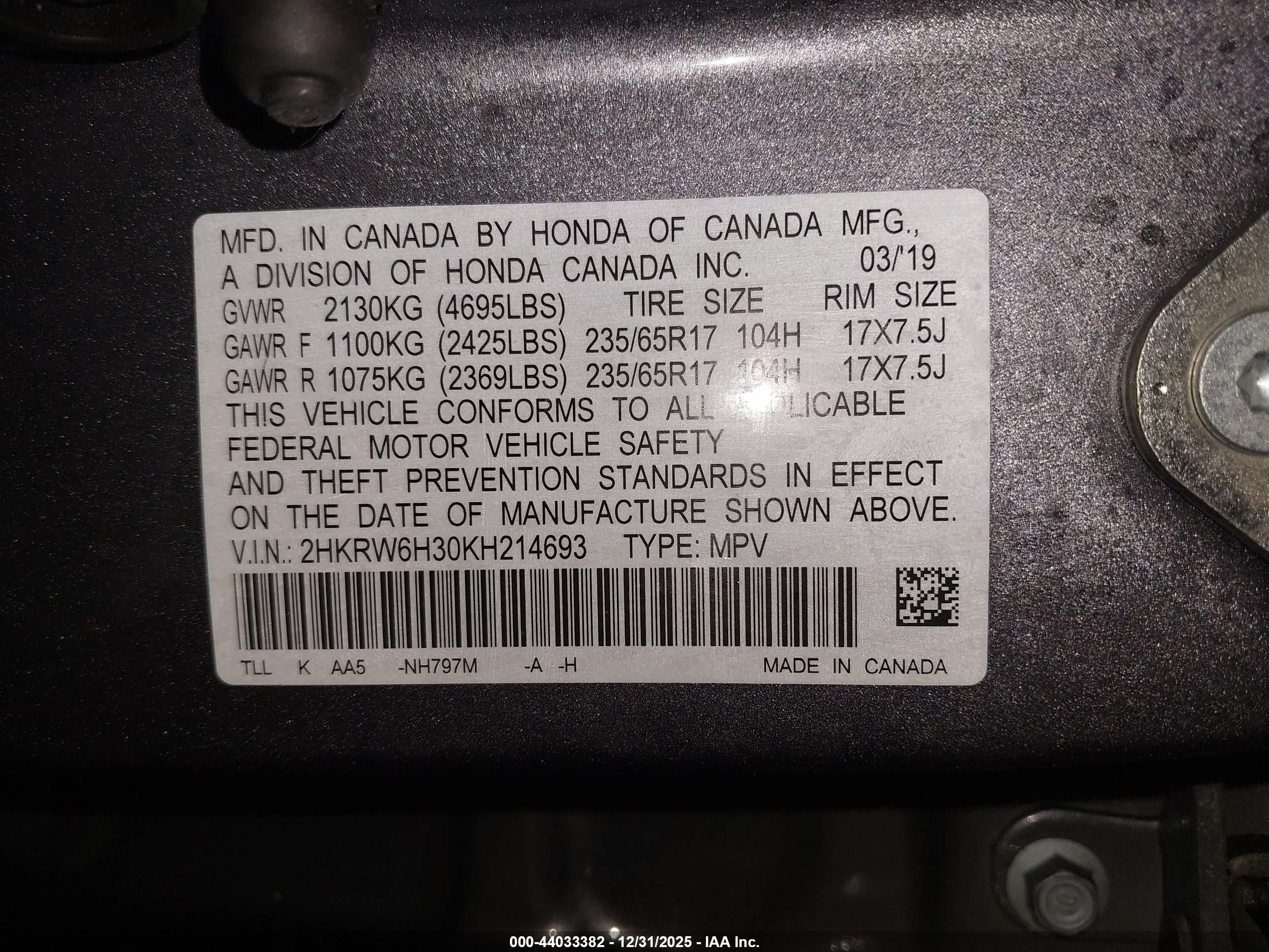 HONDA CR-V image 9