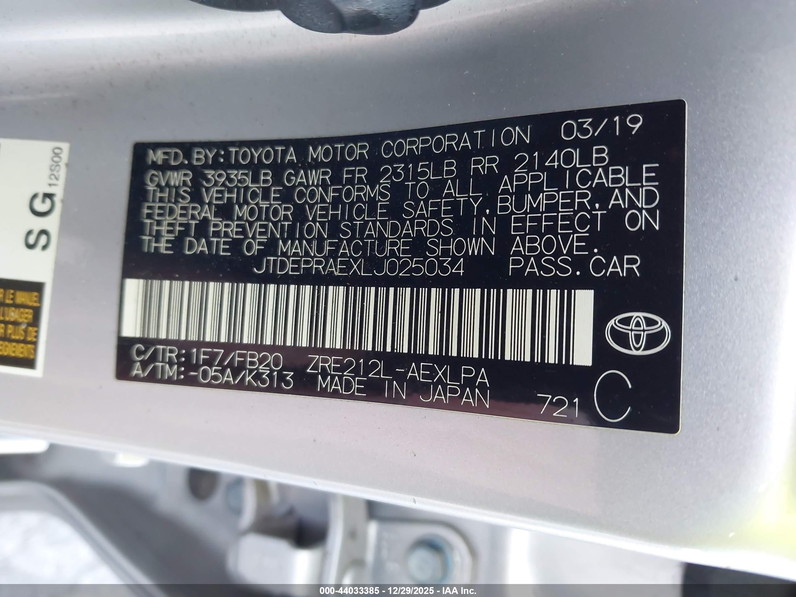 TOYOTA COROLLA image 9
