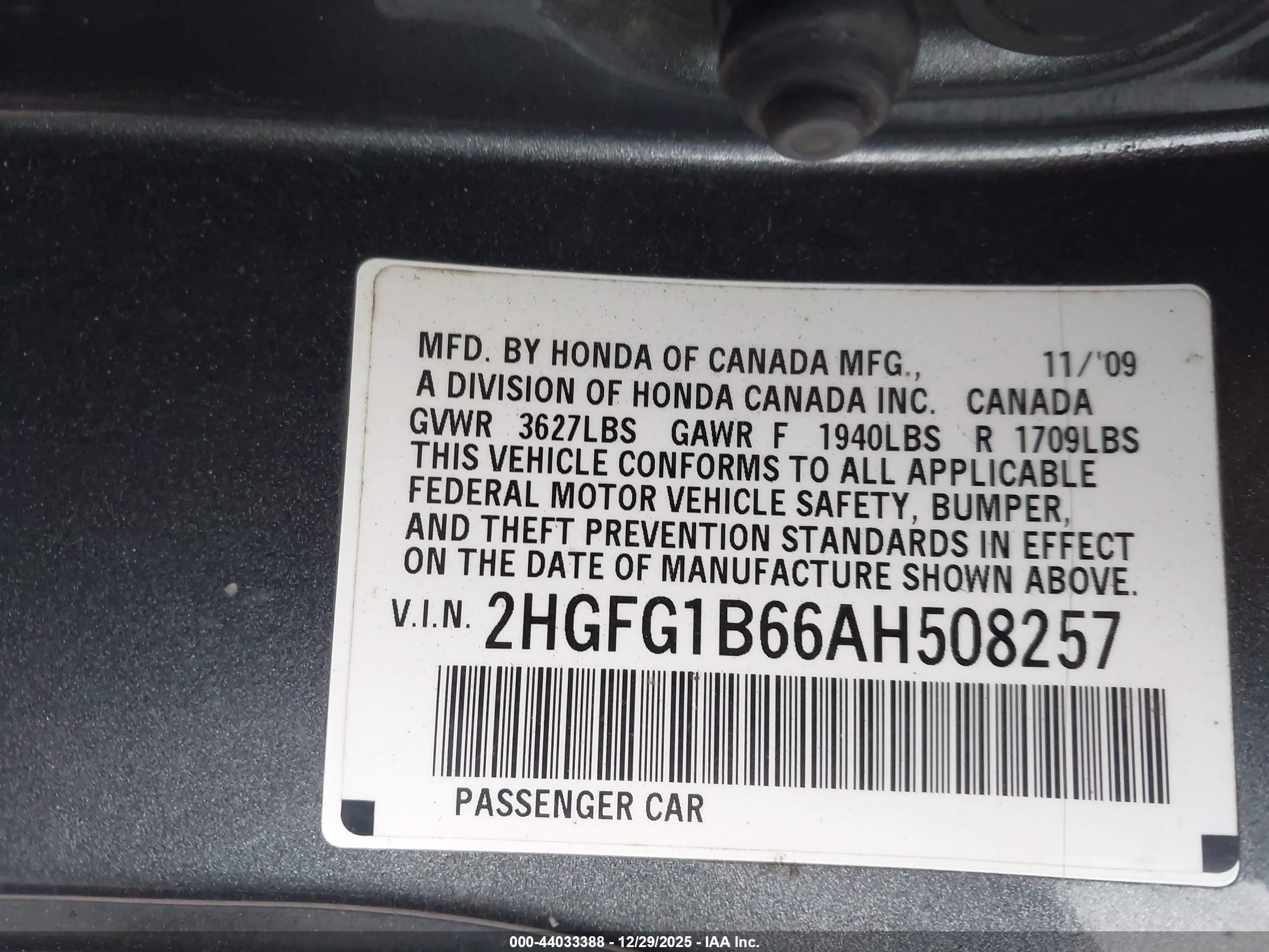 HONDA CIVIC image 9