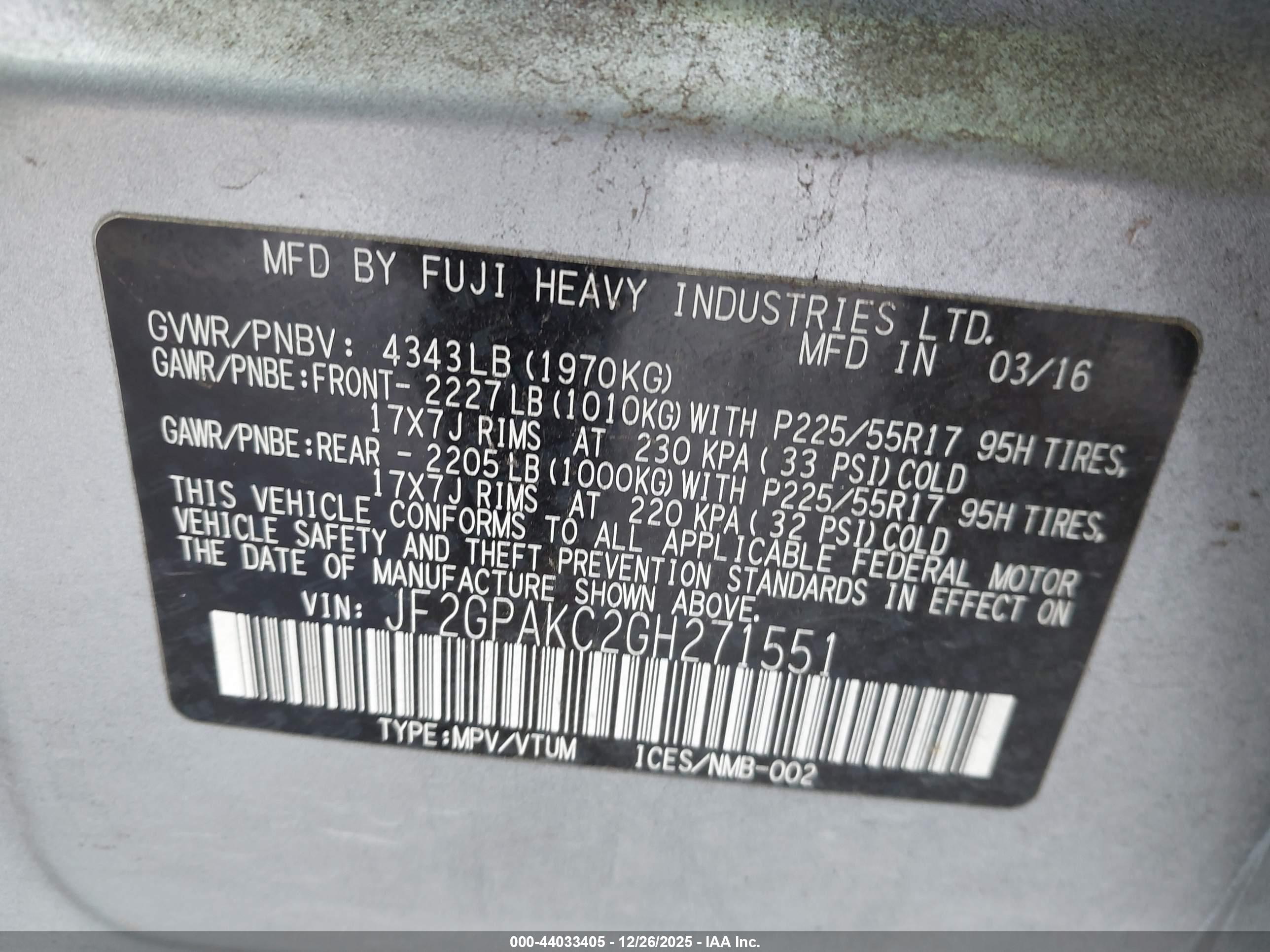 SUBARU CROSSTREK image 9