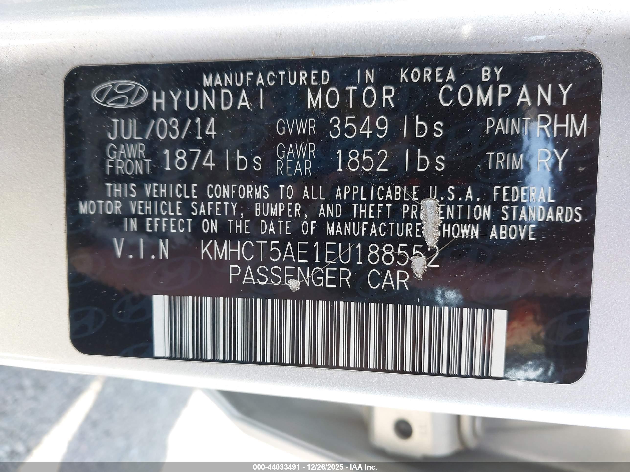 HYUNDAI ACCENT image 9