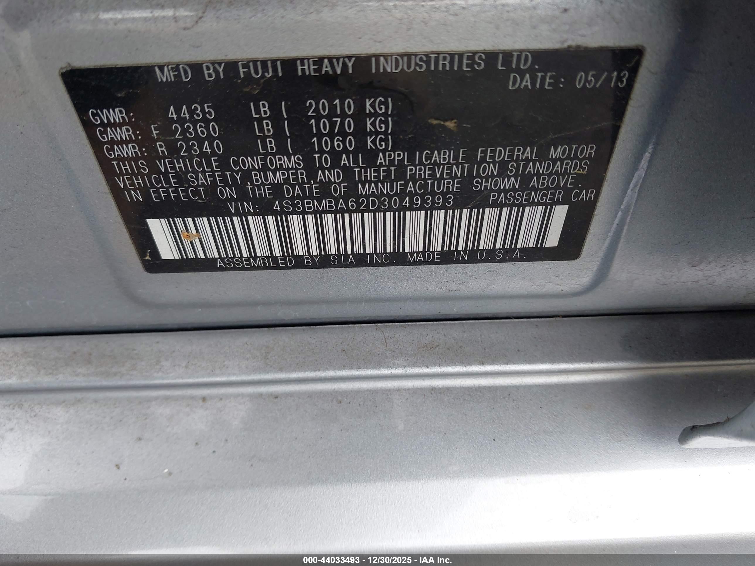 SUBARU LEGACY image 9