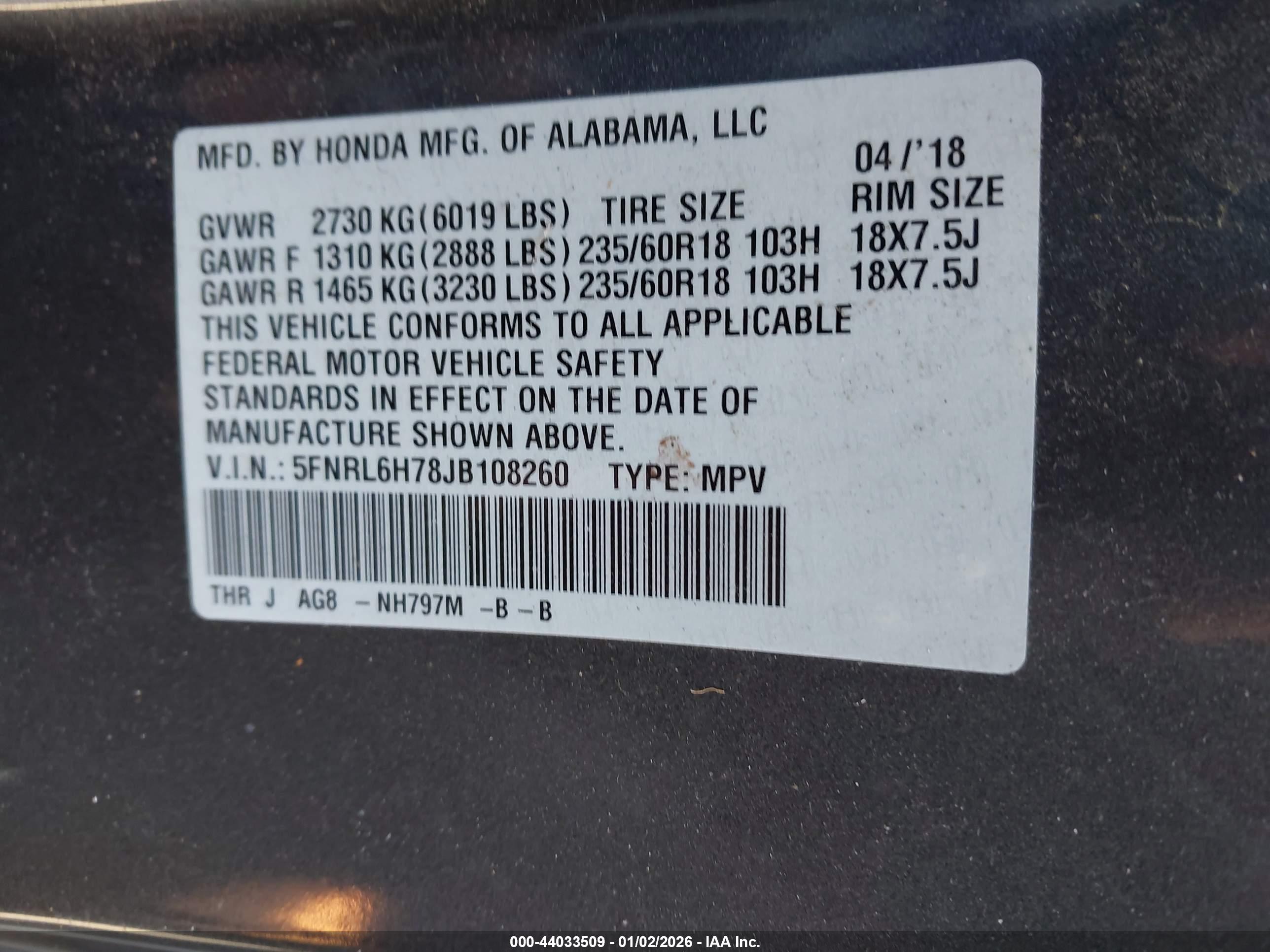 HONDA ODYSSEY image 9