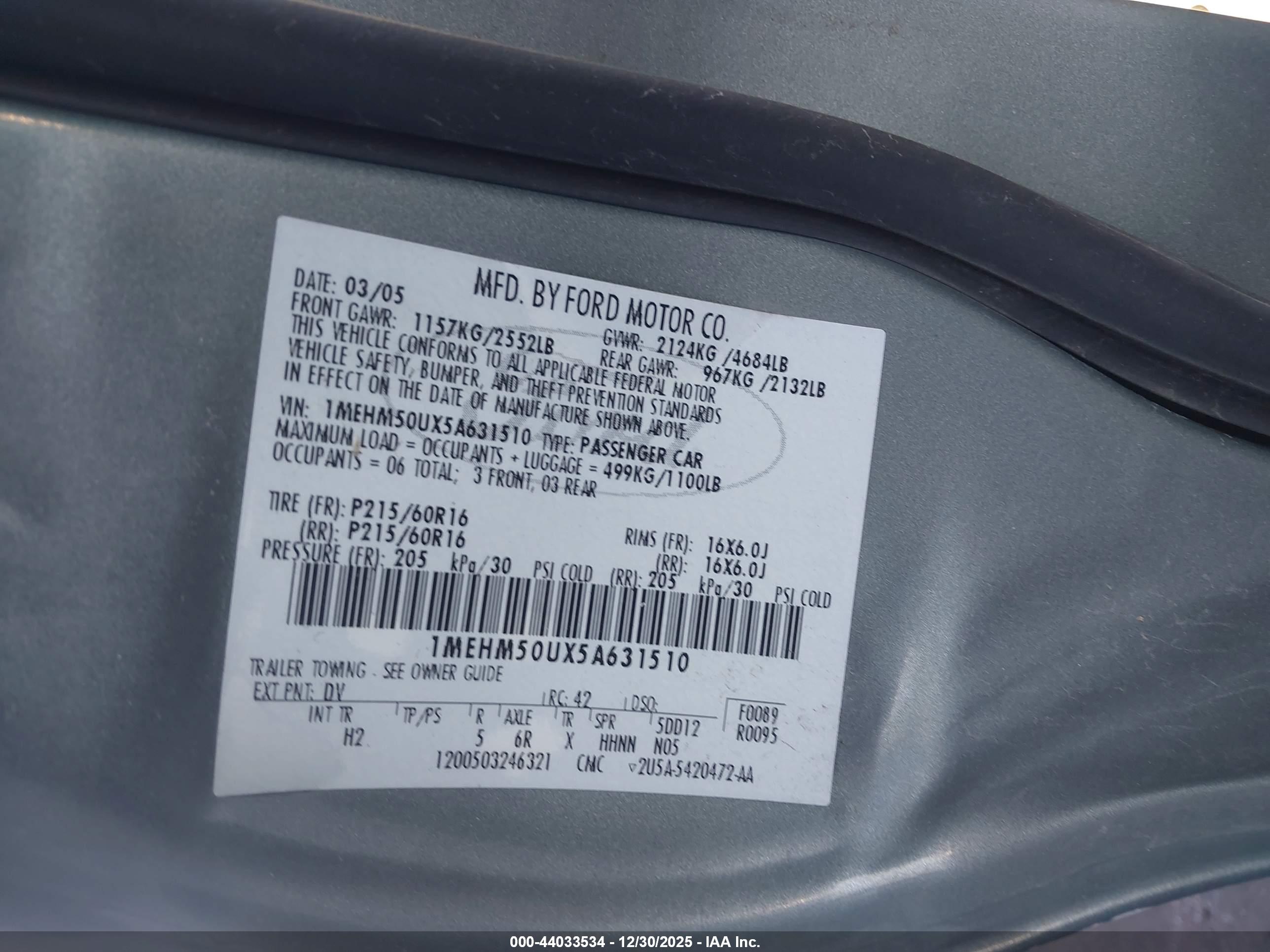MERCURY SABLE image 9