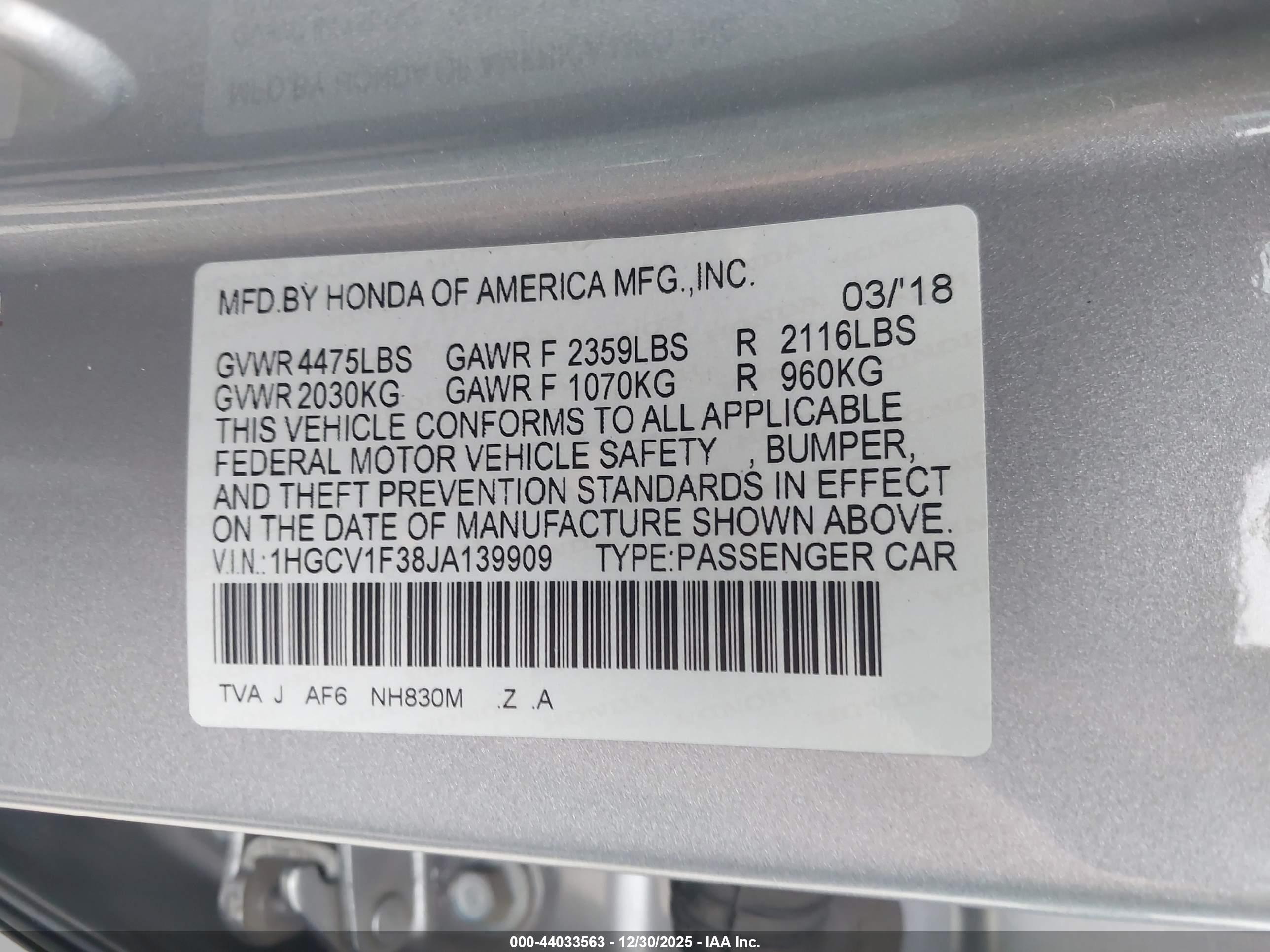 HONDA ACCORD image 9