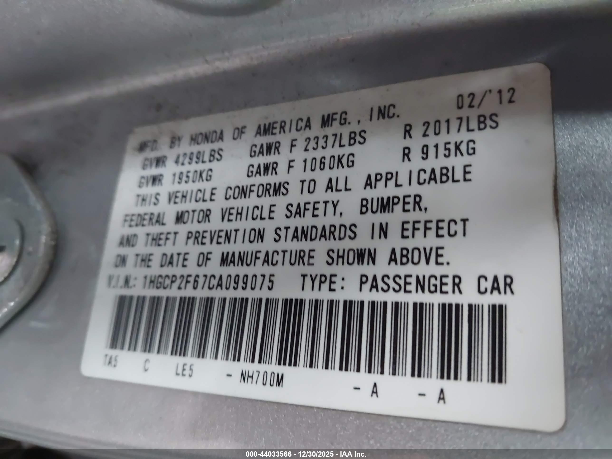 HONDA ACCORD image 9