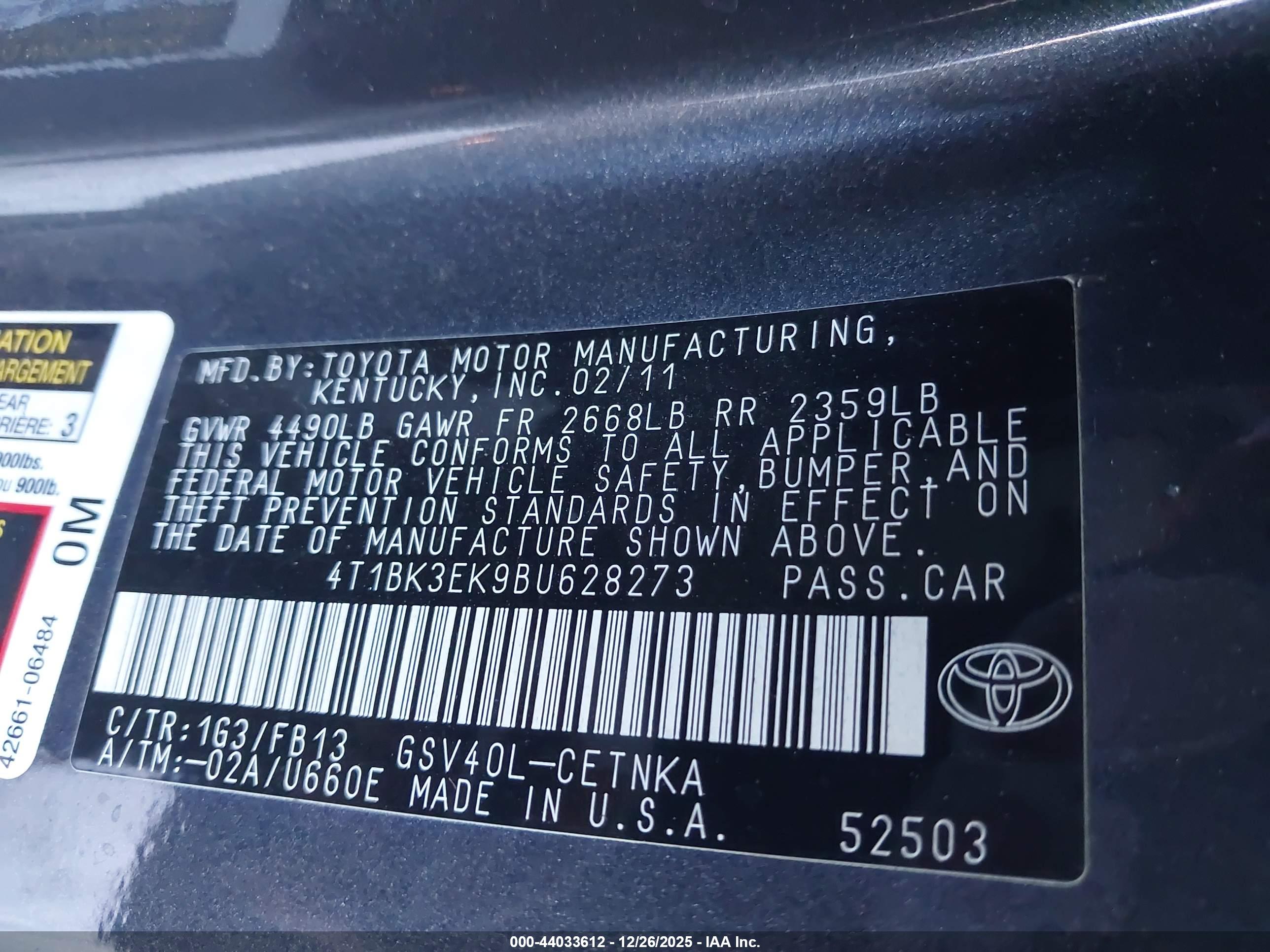 TOYOTA CAMRY image 9
