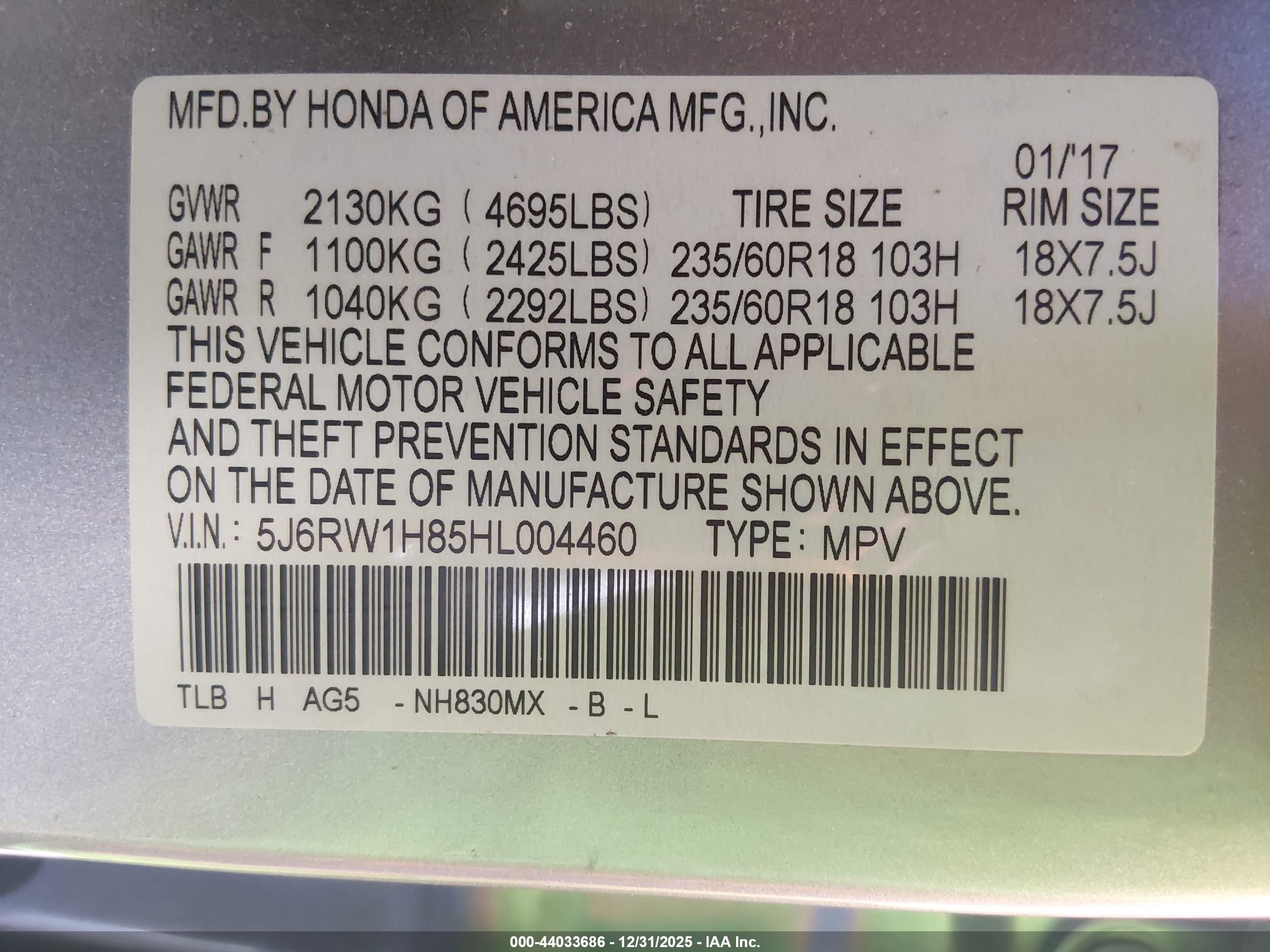 HONDA CR-V image 9