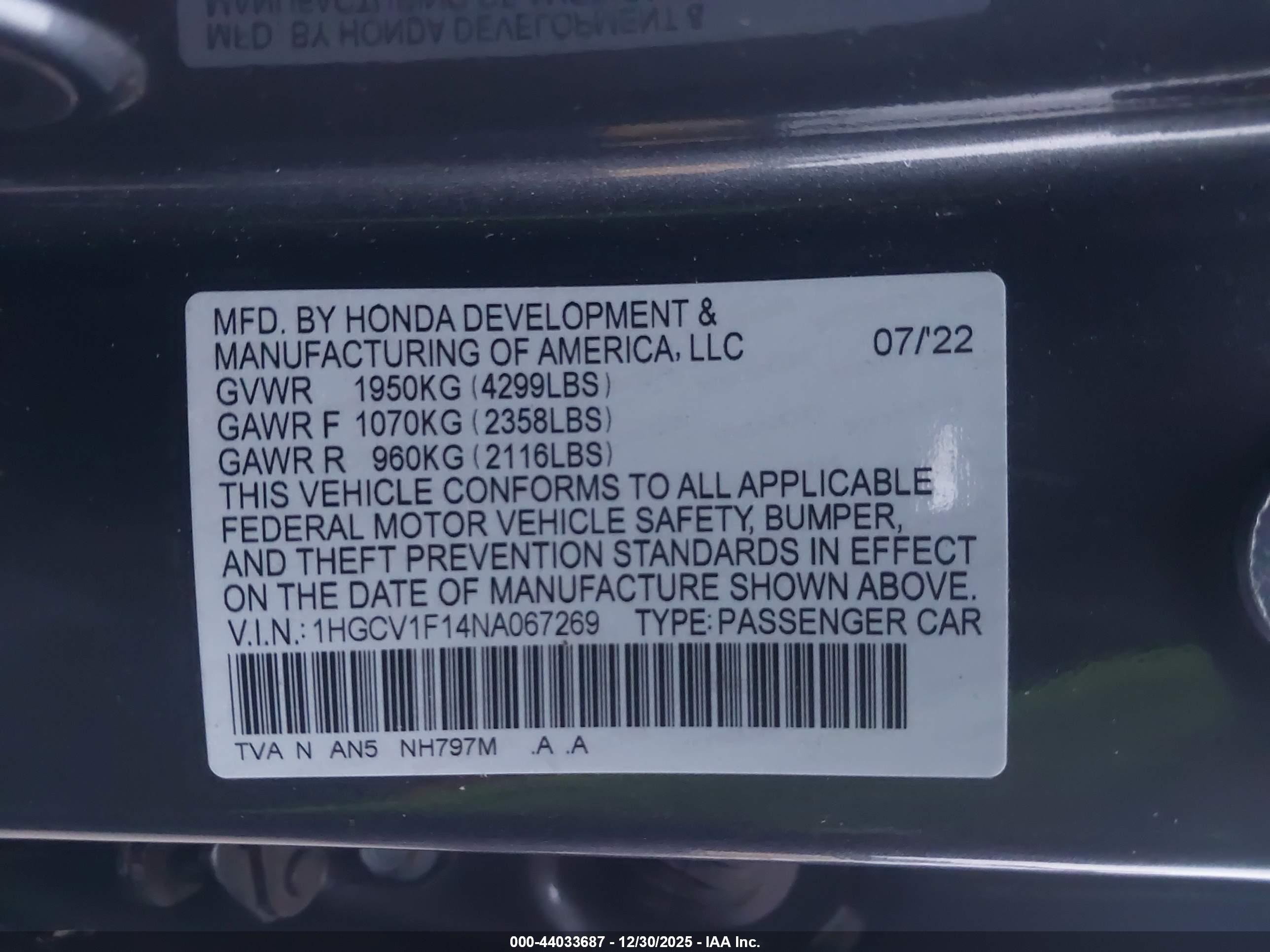 HONDA ACCORD image 9