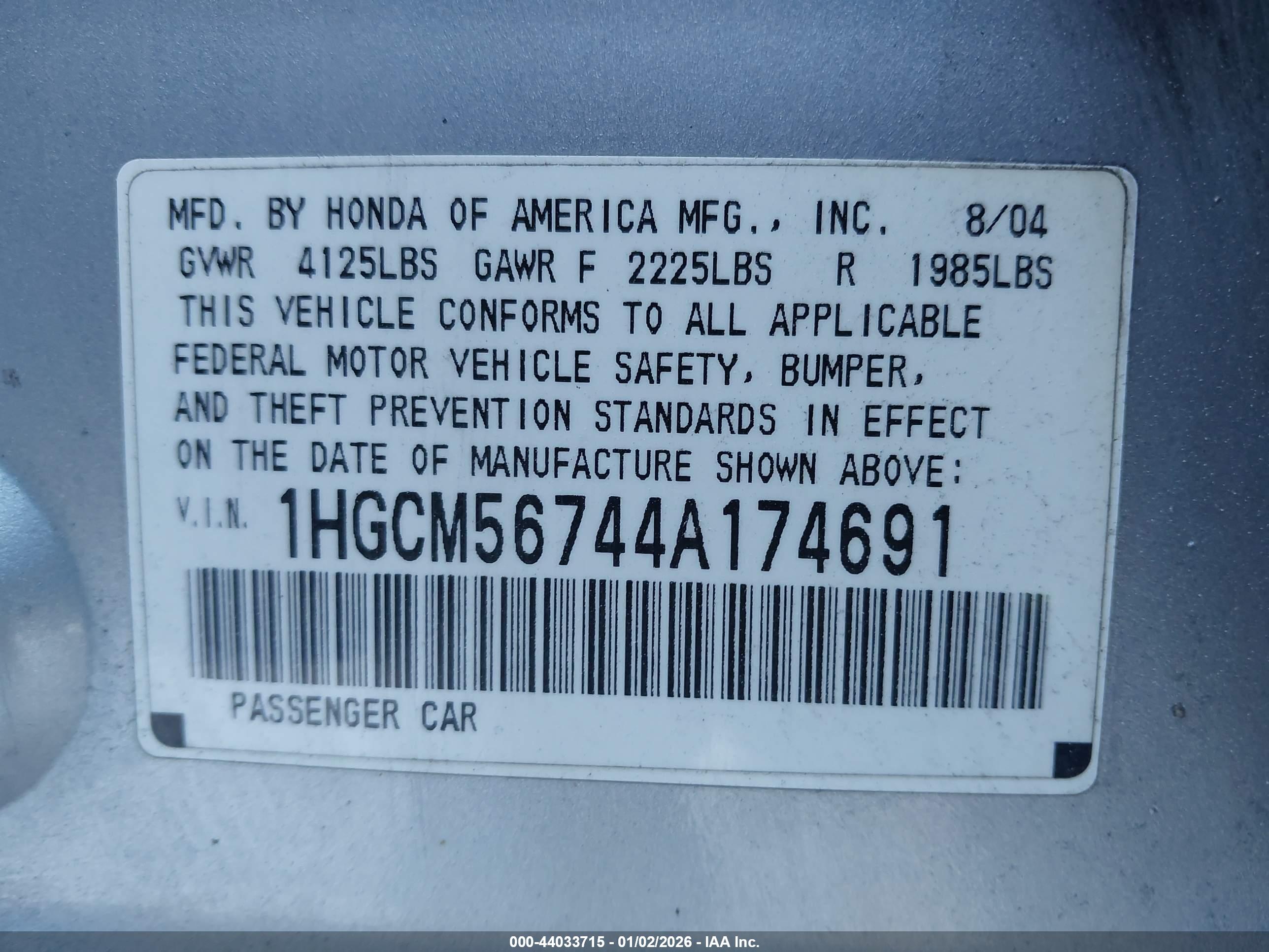 HONDA ACCORD image 9