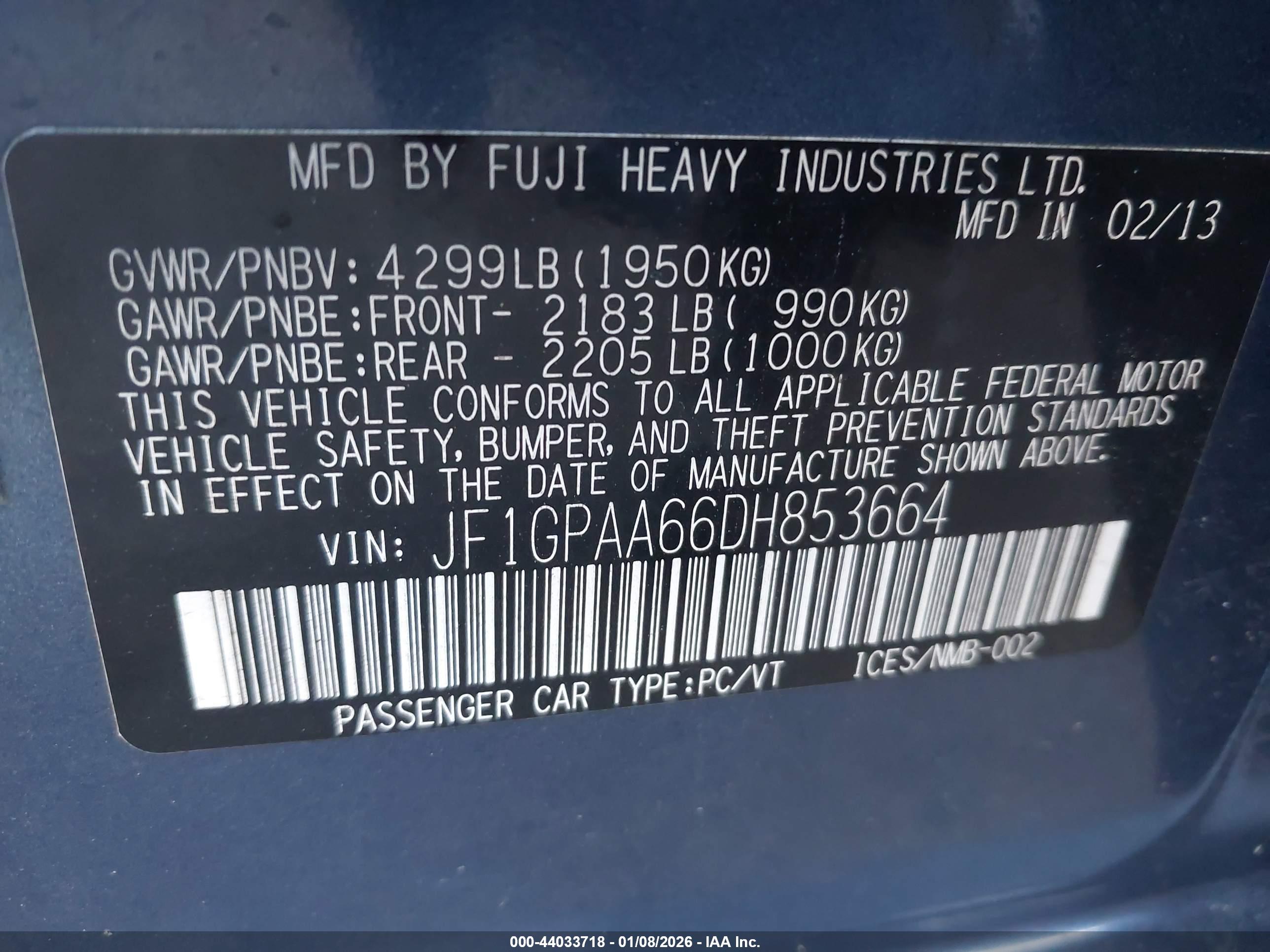 SUBARU IMPREZA image 9