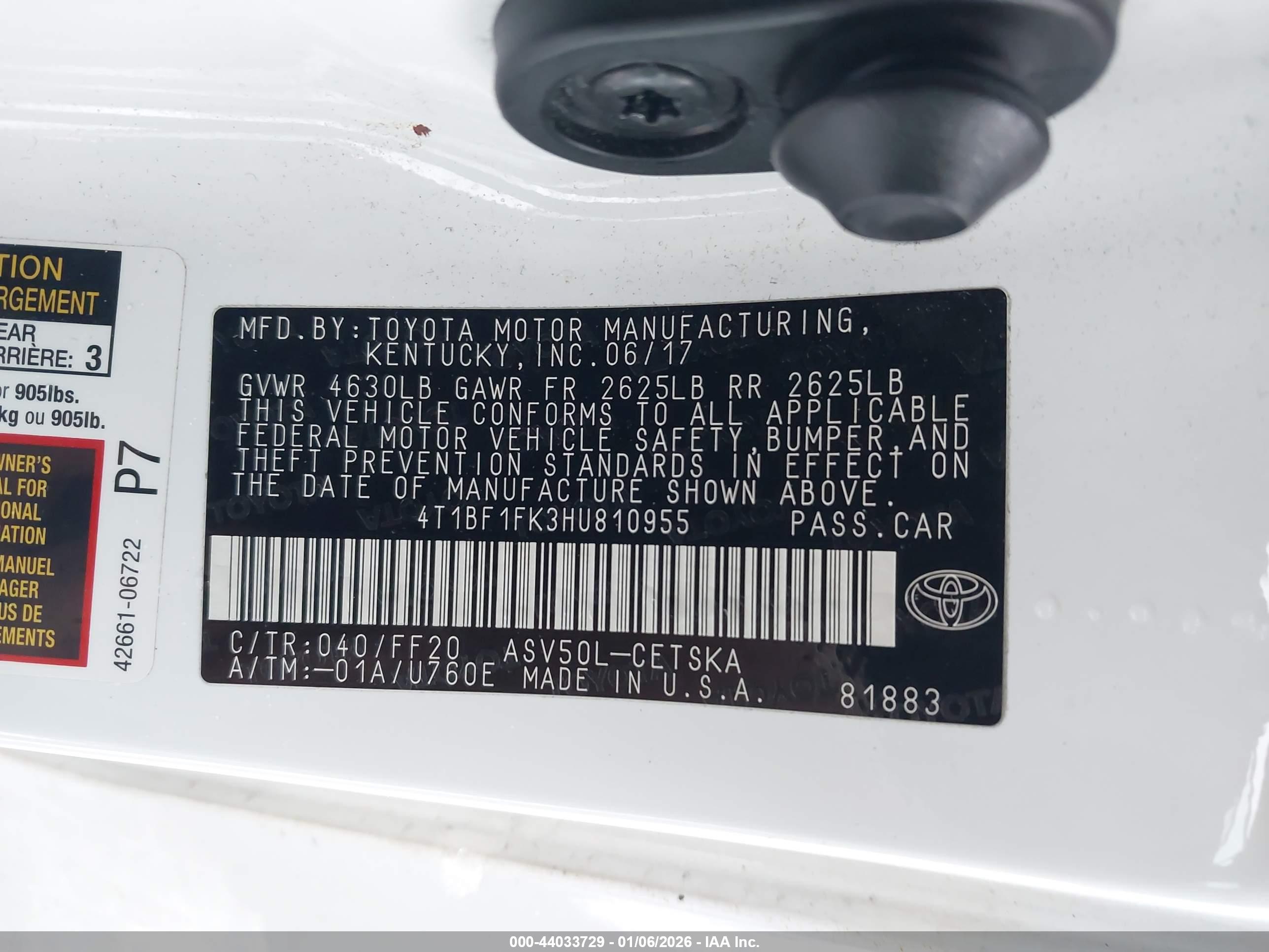 TOYOTA CAMRY image 9