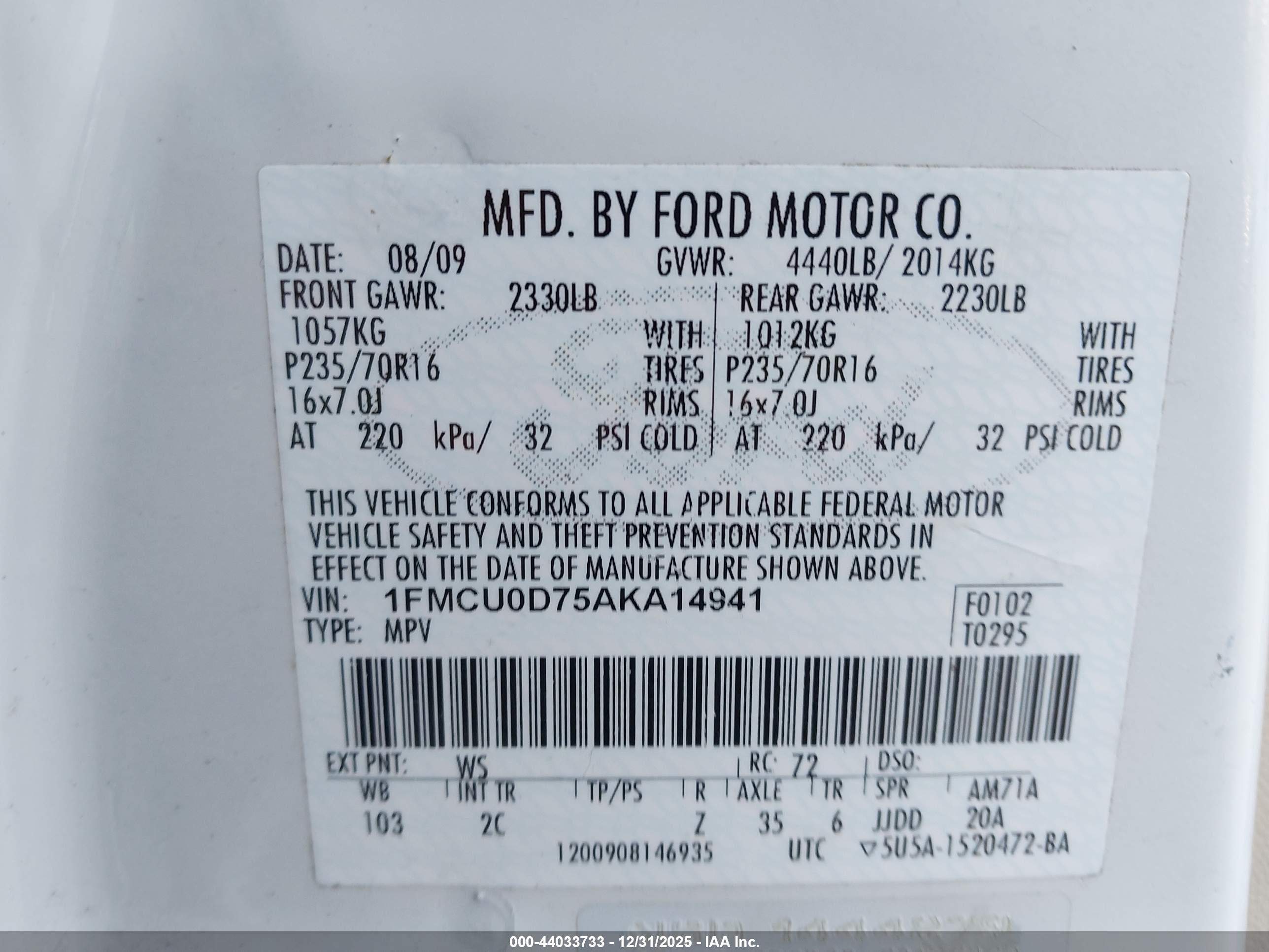 FORD ESCAPE image 9