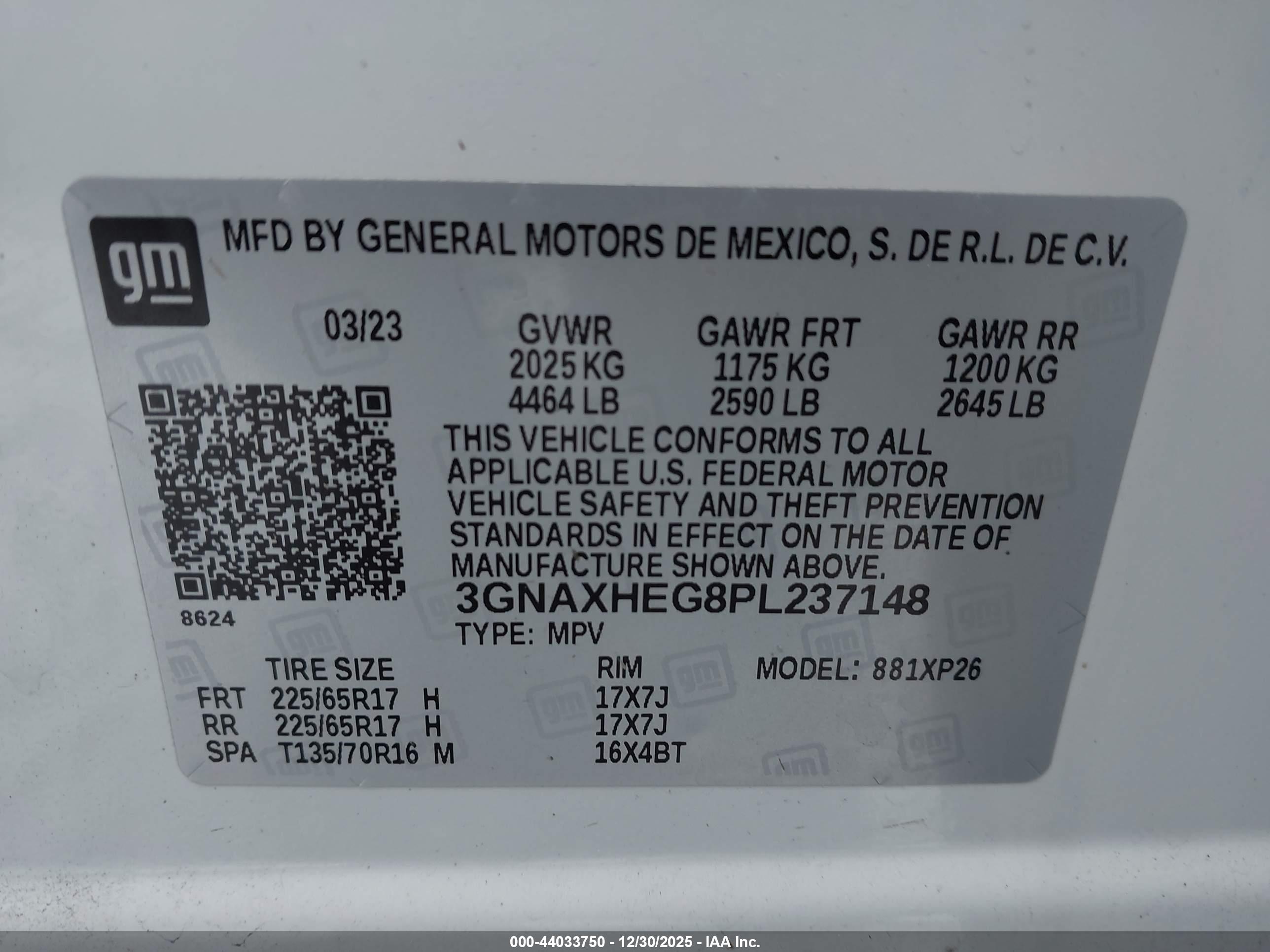 CHEVROLET EQUINOX image 9