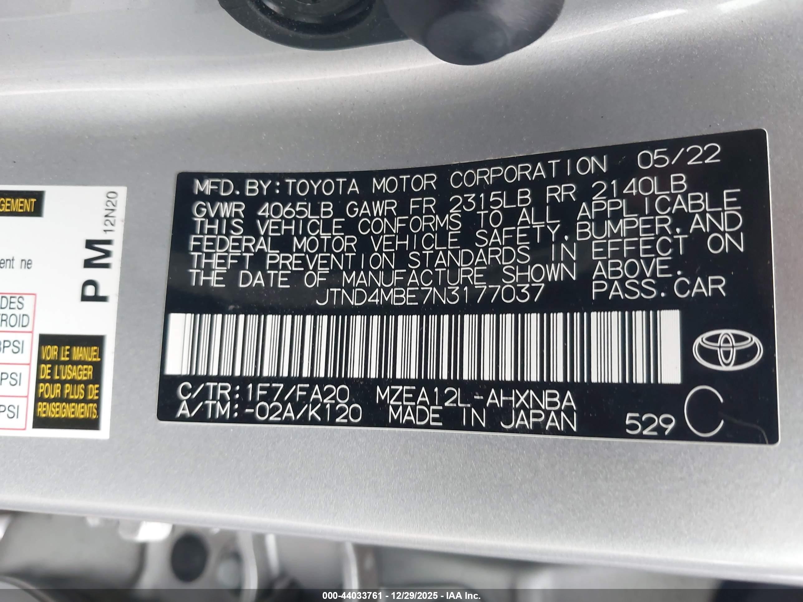 TOYOTA COROLLA image 9