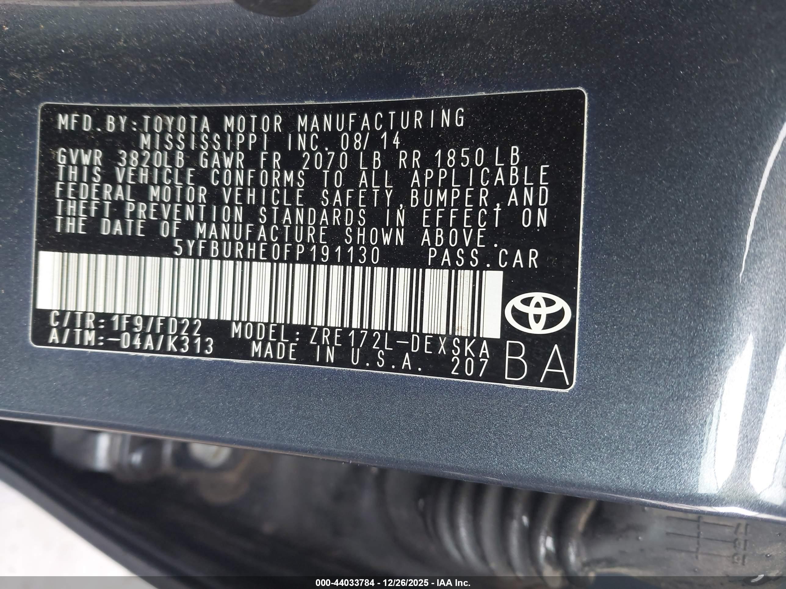 TOYOTA COROLLA image 9